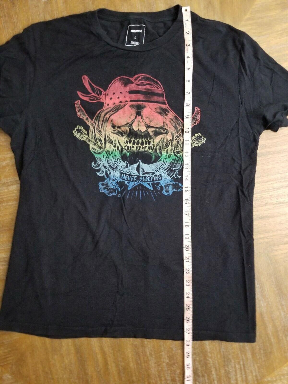 Converse Converse T Shirt Large Black Rock N Roll Trippy Size L / US 10 / IT 46 - 5 Thumbnail