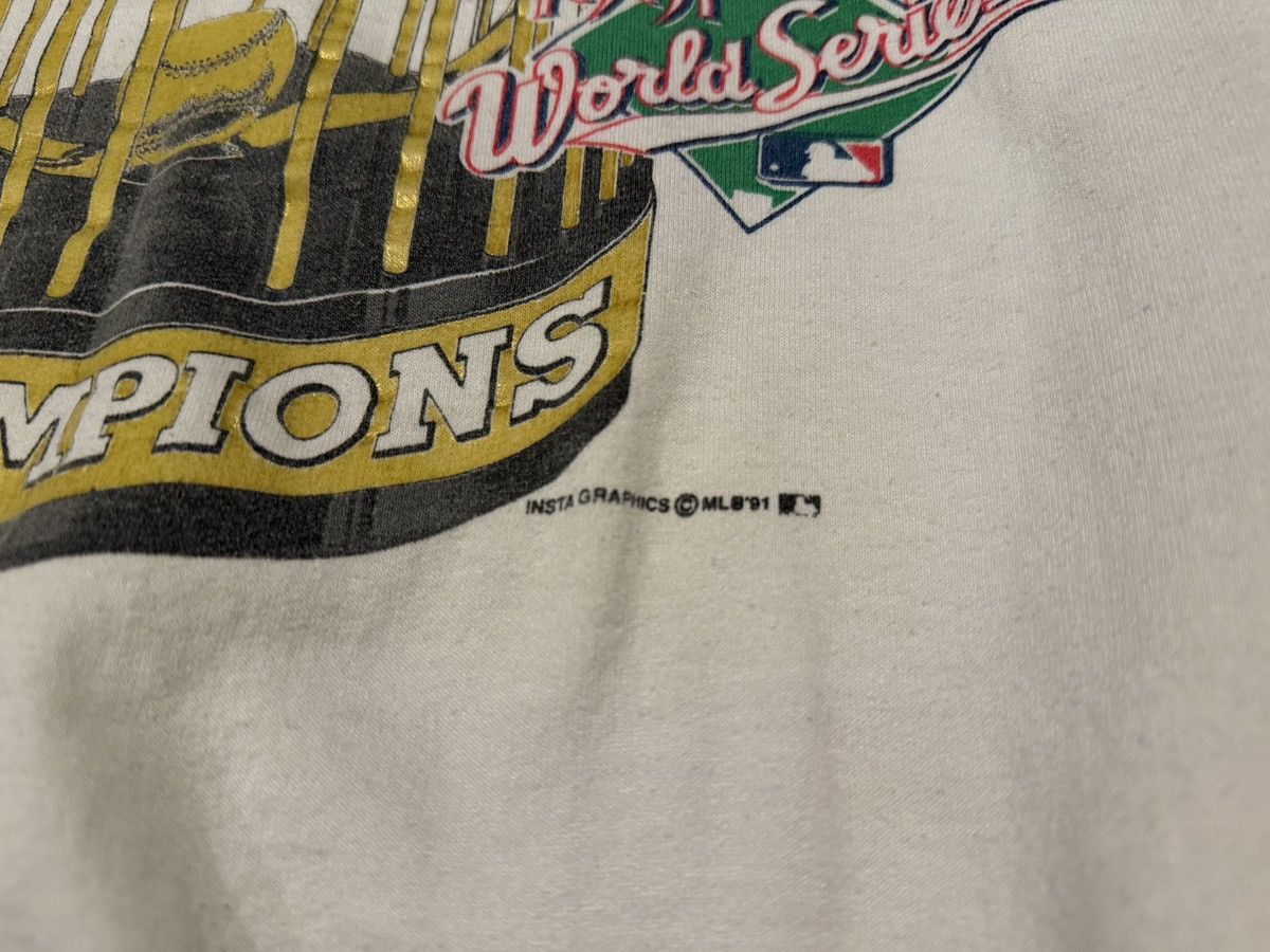 MLB Vintage 90s Minnesota Twins 1991 World Series Champions Size US XL / EU 56 / 4 - 3 Thumbnail
