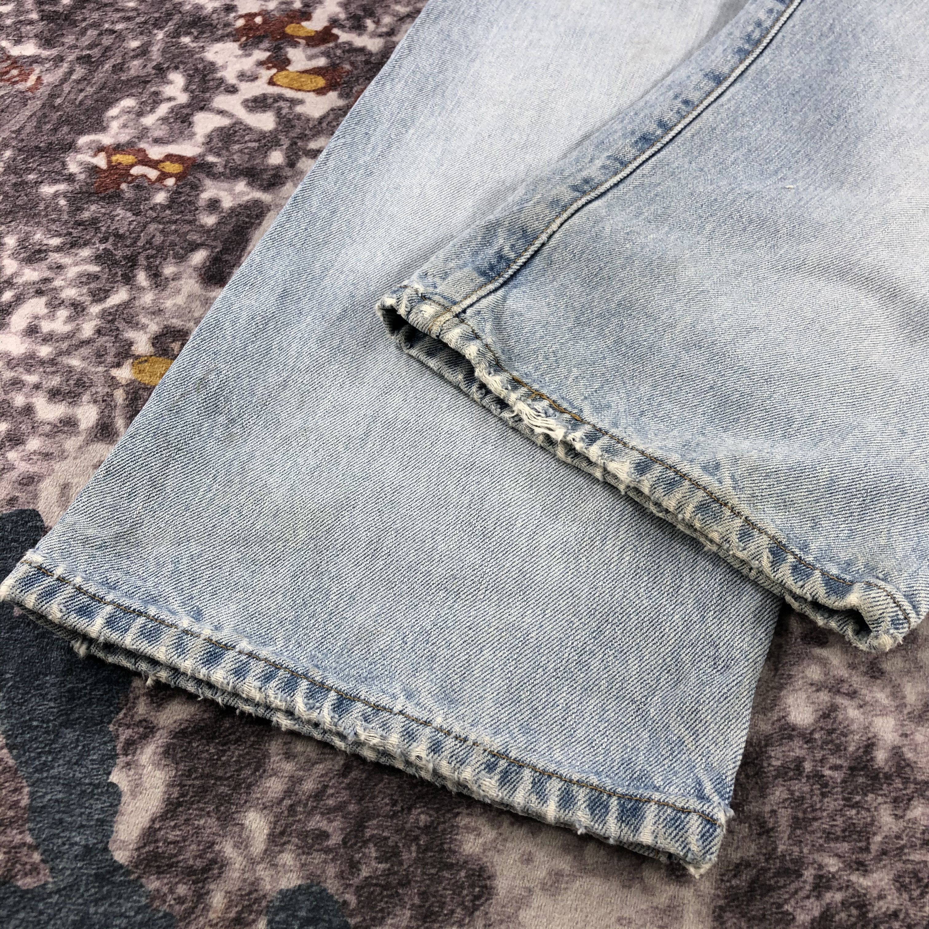 Levi's × Vintage 90s Vintage Light Wash Levis 501 Jeans-JM2842 Size US 38 / EU 54 - 4 Thumbnail