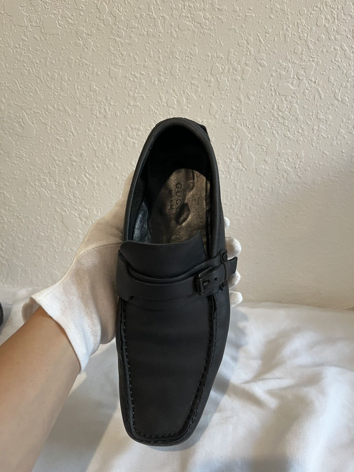 Gucci Gucci Black Leather Driving Loafers Size US 6 / IT 36 - 11 Thumbnail