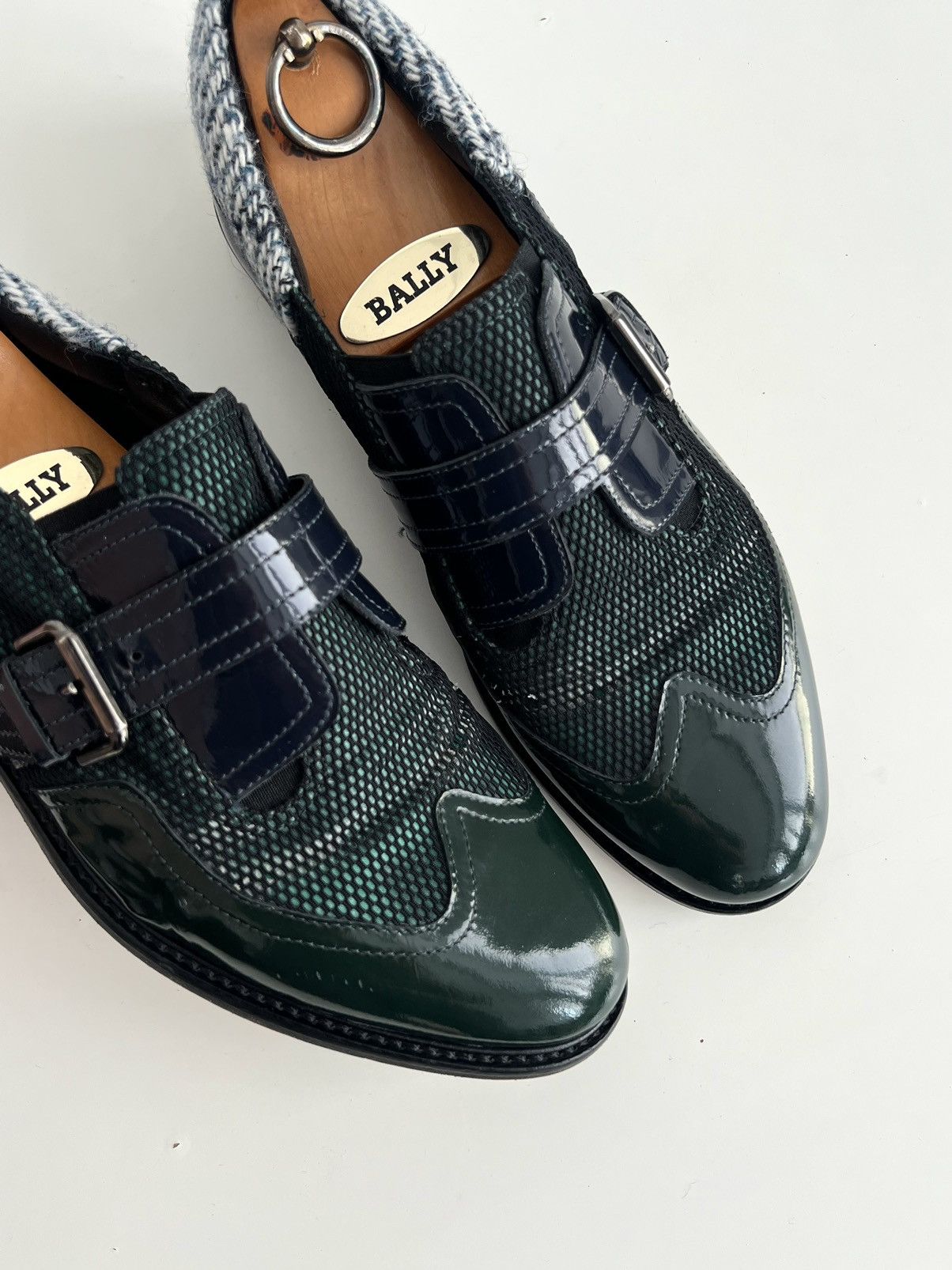 John Galliano 00s John Galliano Patent Leather Strap Hybrid “Joker” Shoes Size US 9 / EU 42 - 6 Thumbnail