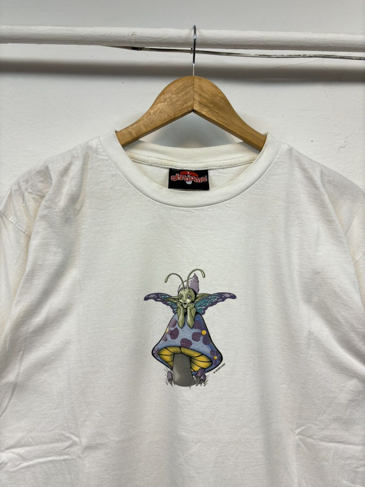 Hook-Ups × Vintage RARE VINTAGE SKATEBOARD BRAND SHROOMS 90S BOXY WHITE SKATE Size US L / EU 52-54 / 3 - 2 Thumbnail