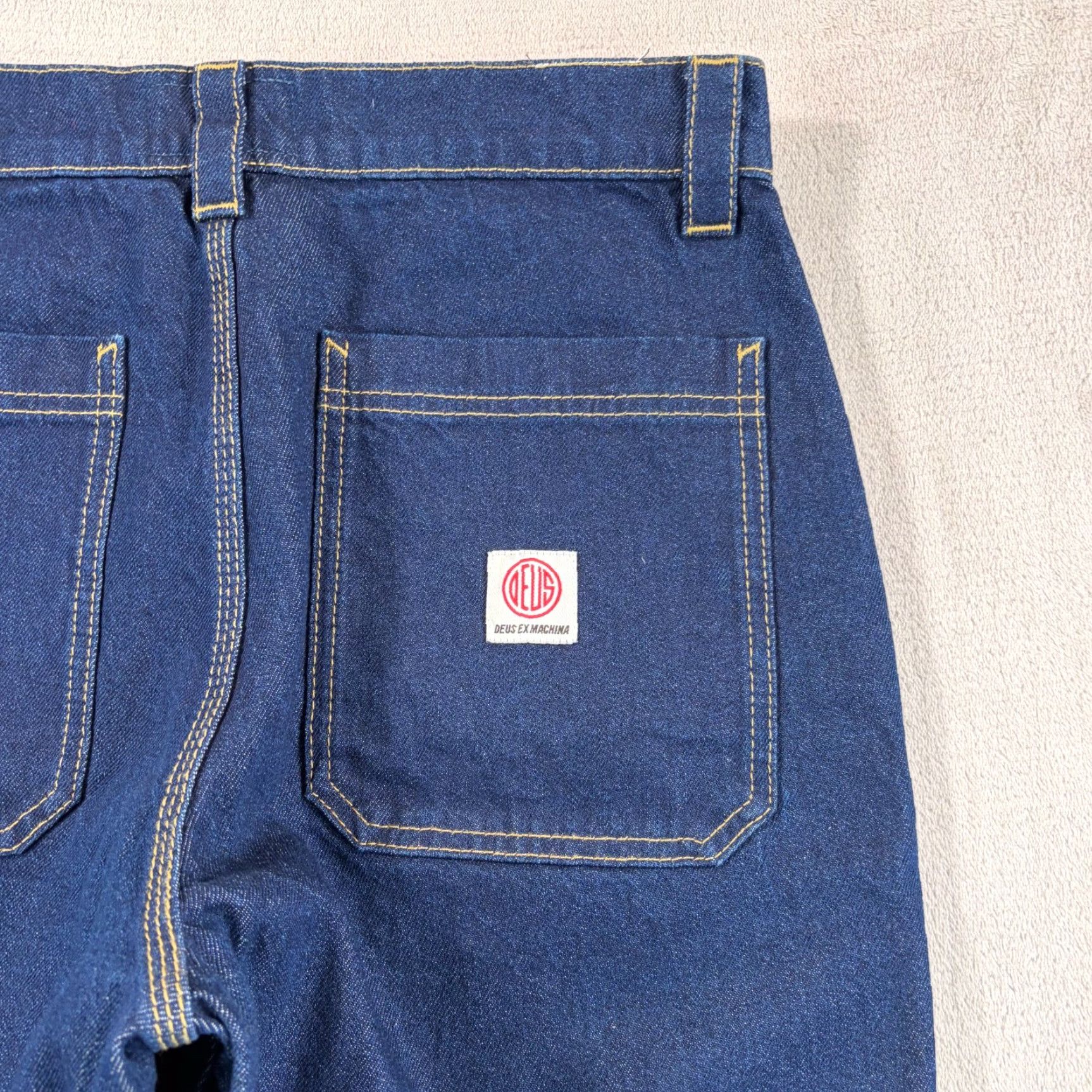 Deus Ex Machina Deus Ex Machina Jeans Blue 32x30.5 Relaxed Baggy Straight Logo Pocket Zip Button Denim Shirt? Size US 32 / EU 48 - 4 Thumbnail