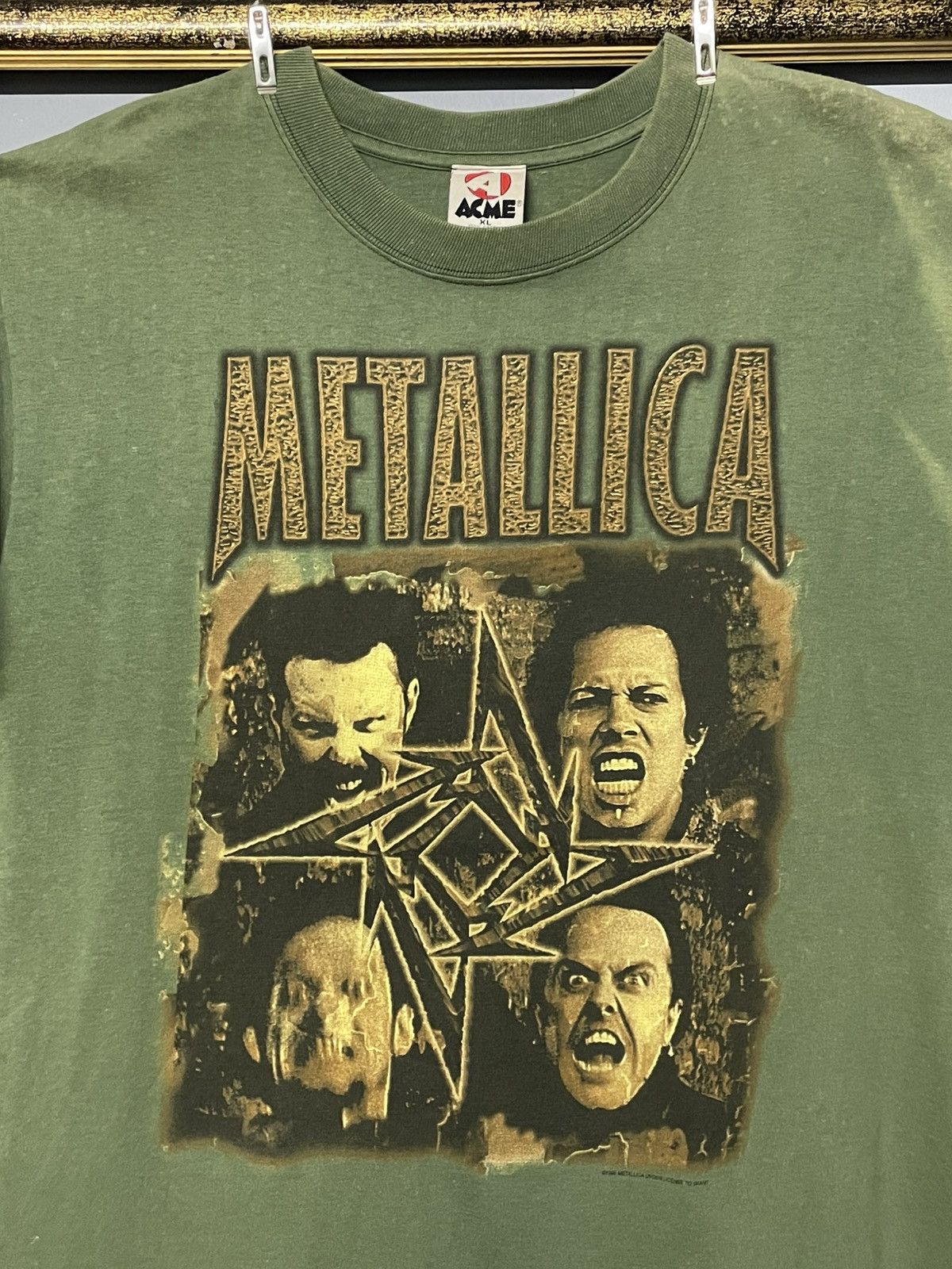 Vintage Vintage 1998 Og Metallica Tour Single Stitch Sunfaded Tee Size US XL / EU 56 / 4 - 3 Thumbnail