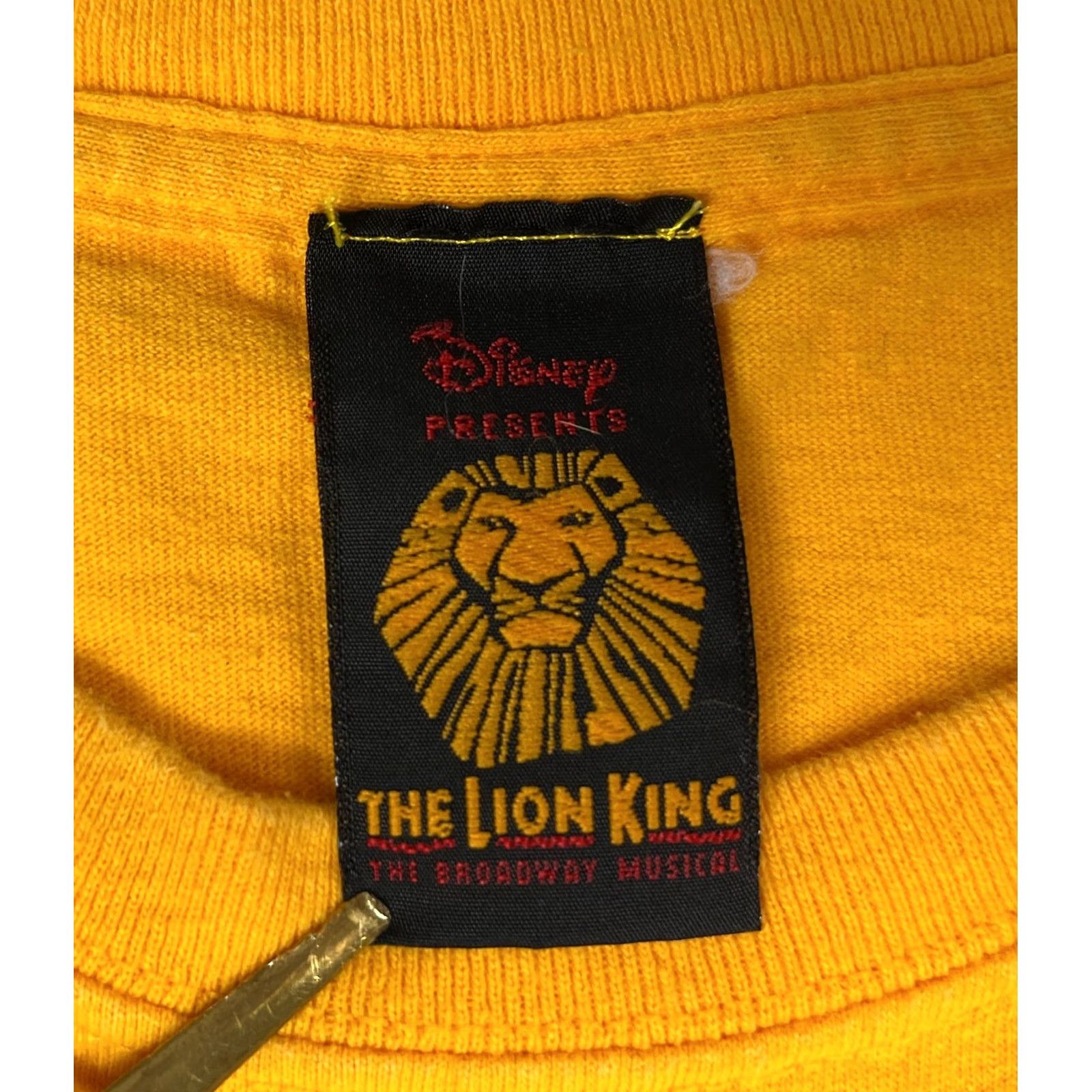 Disney VINTAGE The Lion King Broadway Musical T-Shirt Yellow Adults L Nike? Size US L / EU 52-54 / 3 - 3 Thumbnail