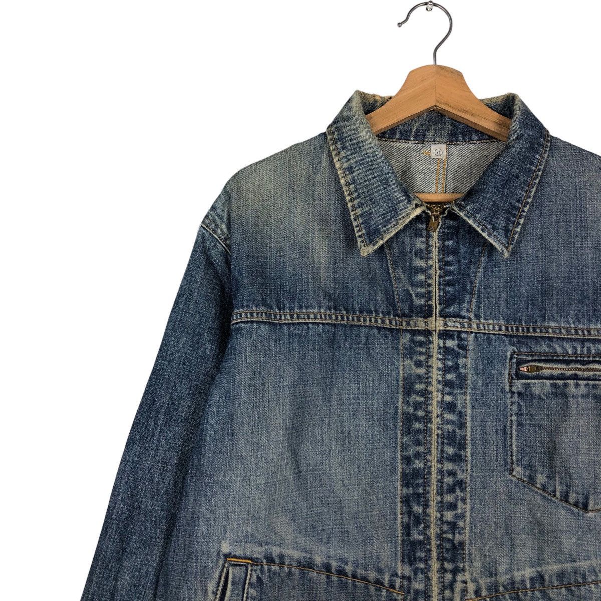 Japanese Brand 🔥Vintage Chore Denim Jacket Uniqlo Japan Issey Miyake Size US XL / EU 56 / 4 - 7 Thumbnail