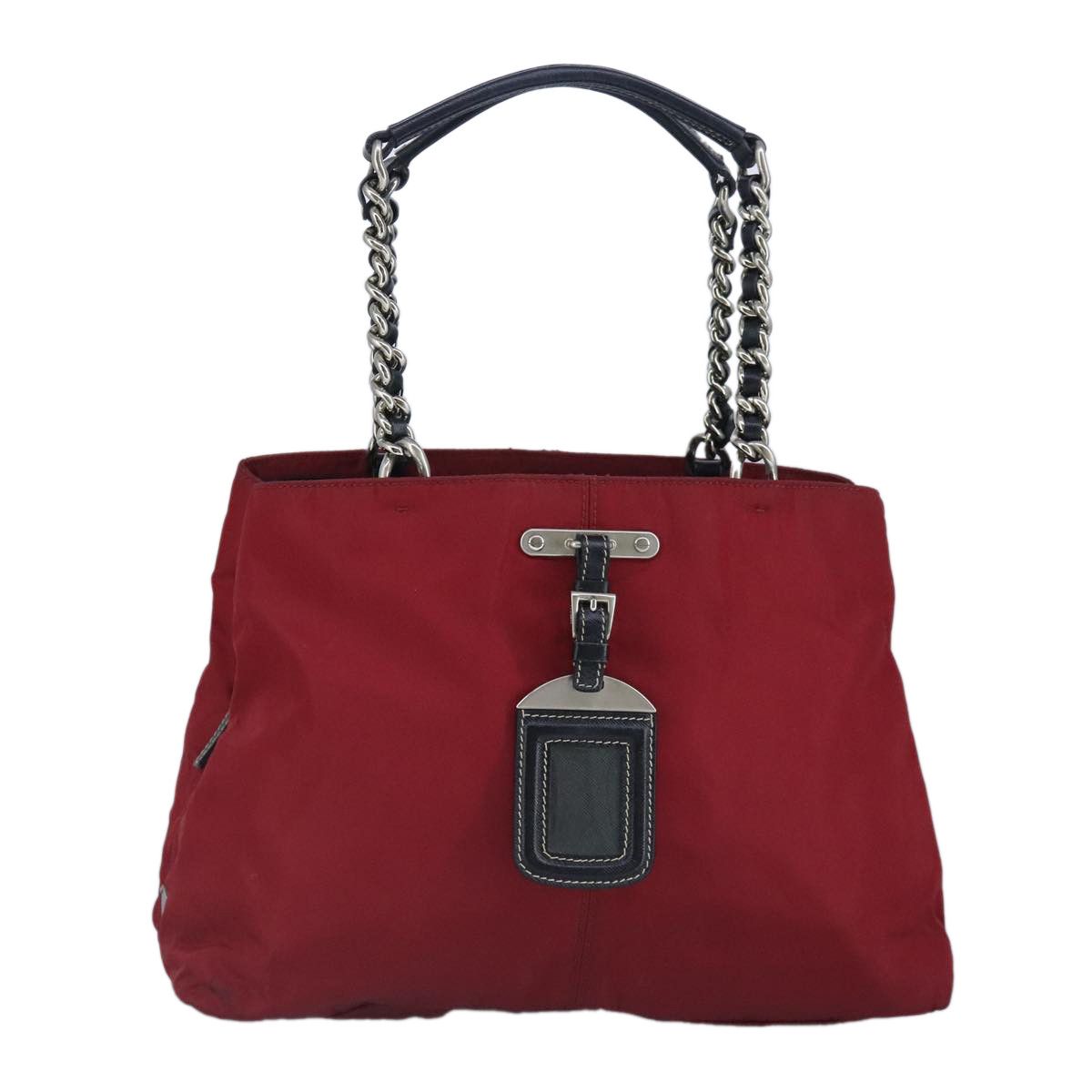 Prada Tessuto Red Synthetic Tote Bag (Pre-Owned) Size ONE SIZE - 1 Thumbnail