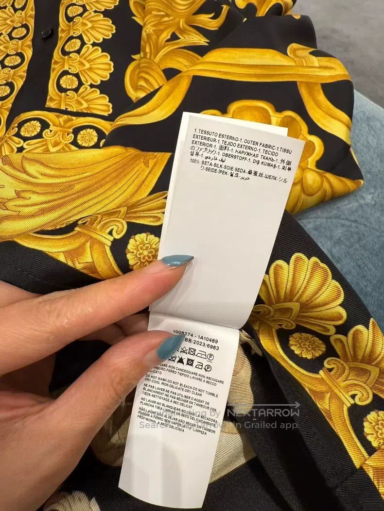 Versace Versace Mulberry silk shirt Size US S / EU 44-46 / 1 - 2 Thumbnail