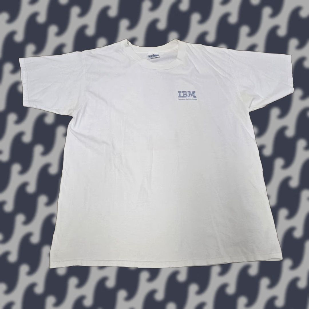 Gildan VINTAGE IBM Shirt Mens XL White Networking Hardware PCI Token Ring Promo 90s Size US XL / EU 56 / 4 - 1 Thumbnail