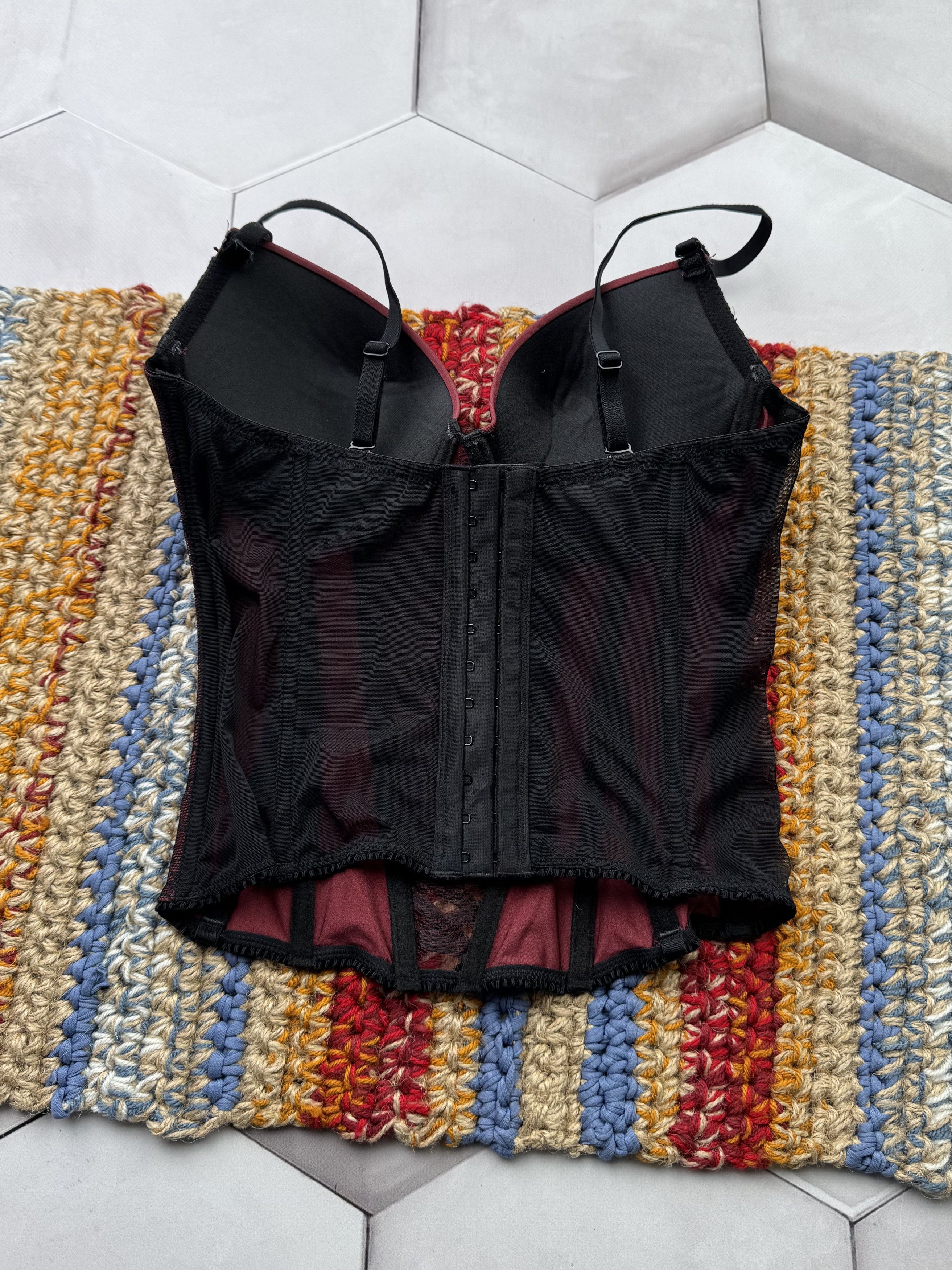 Vintage Vintage Lace Corset Size XS / US 0-2 / IT 36-38 - 3 Thumbnail