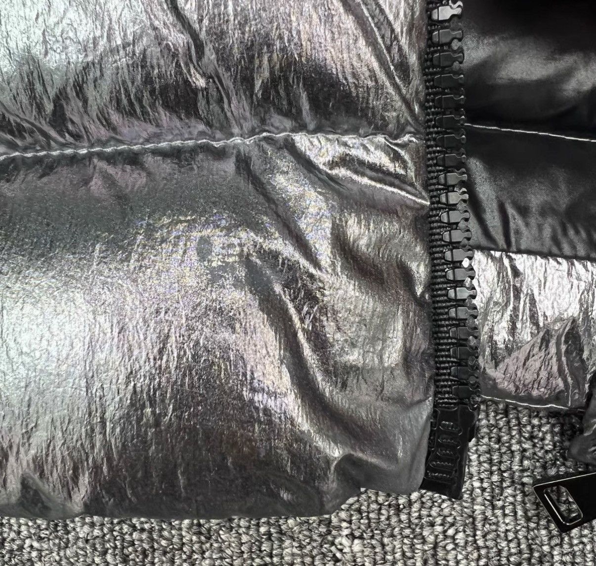 Moncler Moncler / Bady Silver Logo Shiny Down Jacket K12 Size XS / US 0-2 / IT 36-38 - 7 Thumbnail