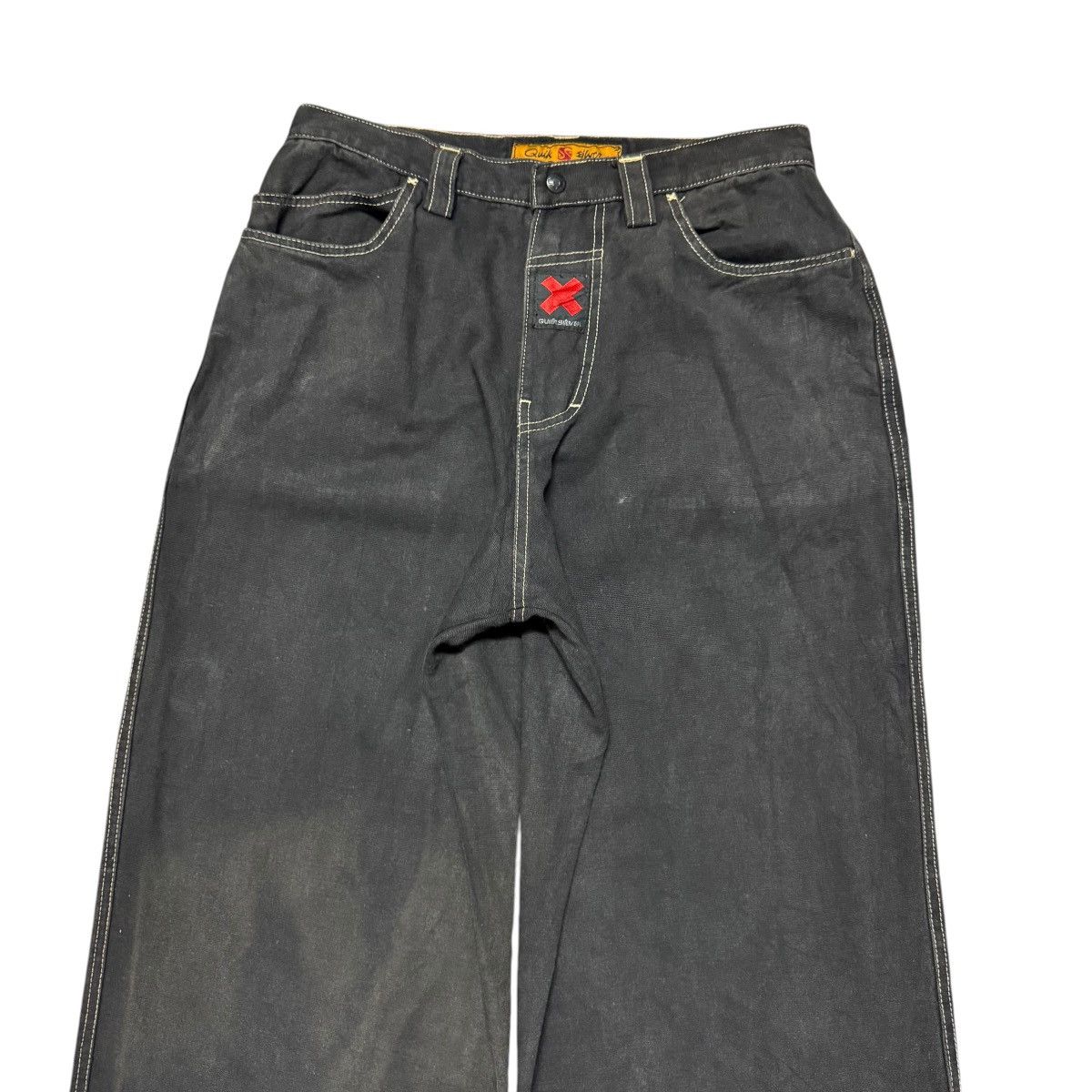 Quiksilver Vintage Quiksilver Denim Baggy Skater Pants Size US 31 - 3 Thumbnail