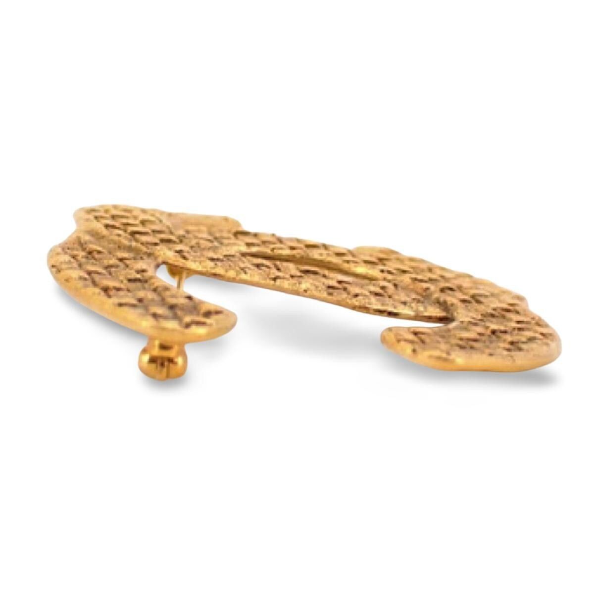 Chanel Vintage CHANEL classic matelasse CC mark brooch pin in mesh Size ONE SIZE - 4 Thumbnail