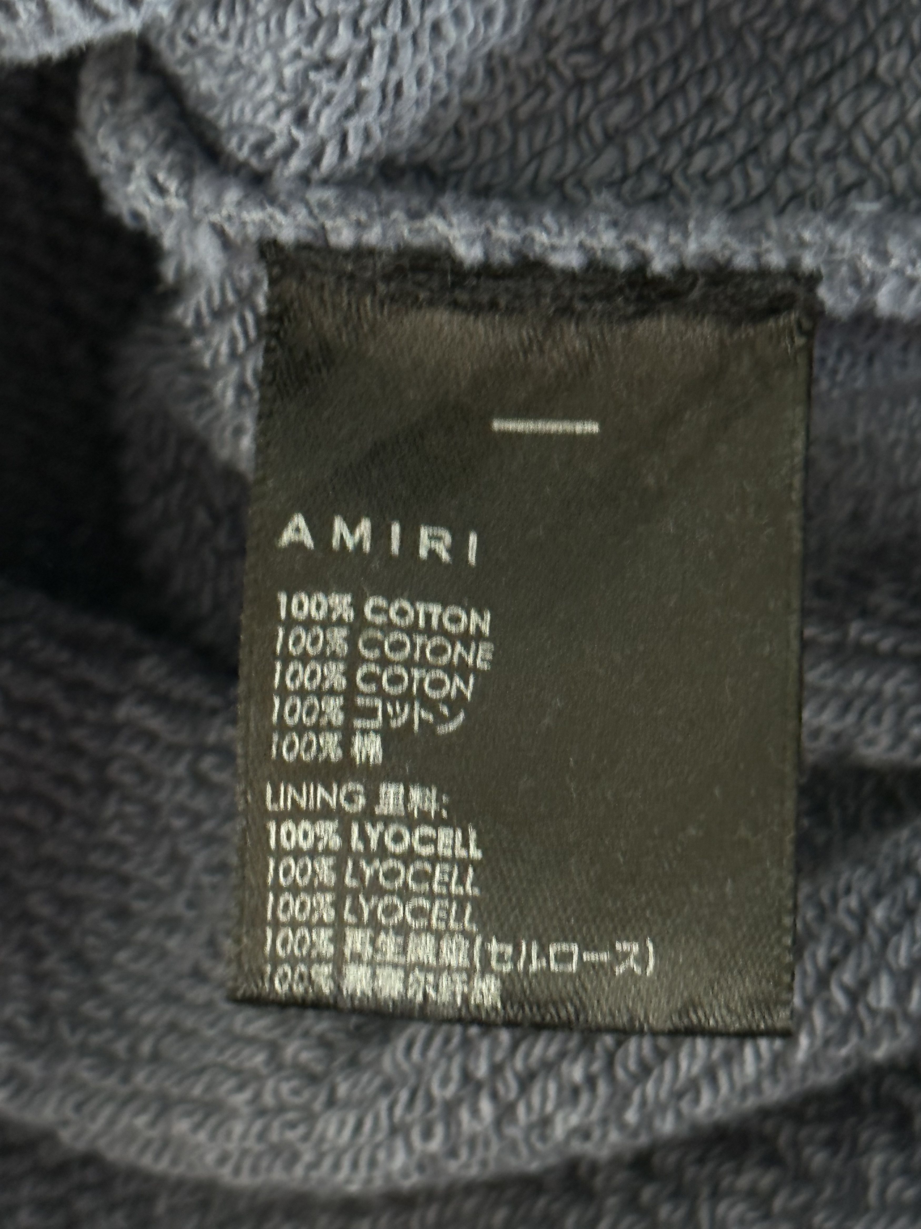 Amiri Amiri Blue & White 22 Distressed Logo Hoodie Size US XL / EU 56 / 4 - 3 Thumbnail
