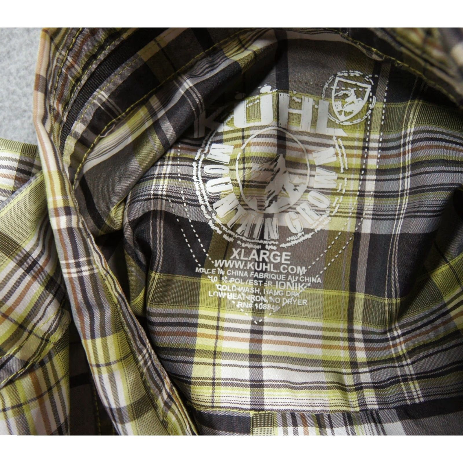 Vintage Kuhl Shirt Mens XL Button Down Short Sleeve Lightweight Plaid Outdoors Ionik Size US XL / EU 56 / 4 - 7 Thumbnail