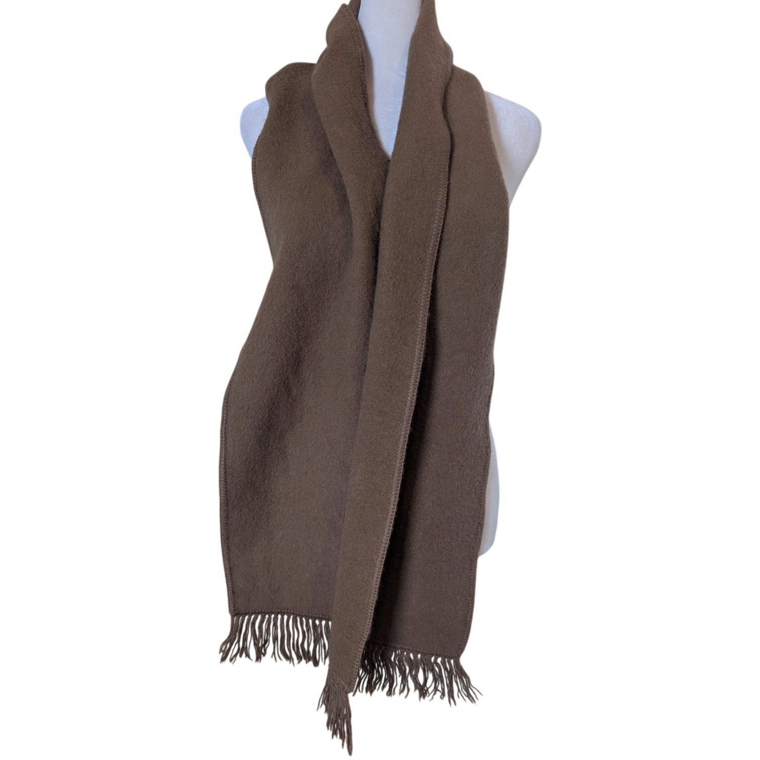 Other Inca's Inc Caramel Brown Wool Fringe Scarf Size ONE SIZE - 4 Thumbnail