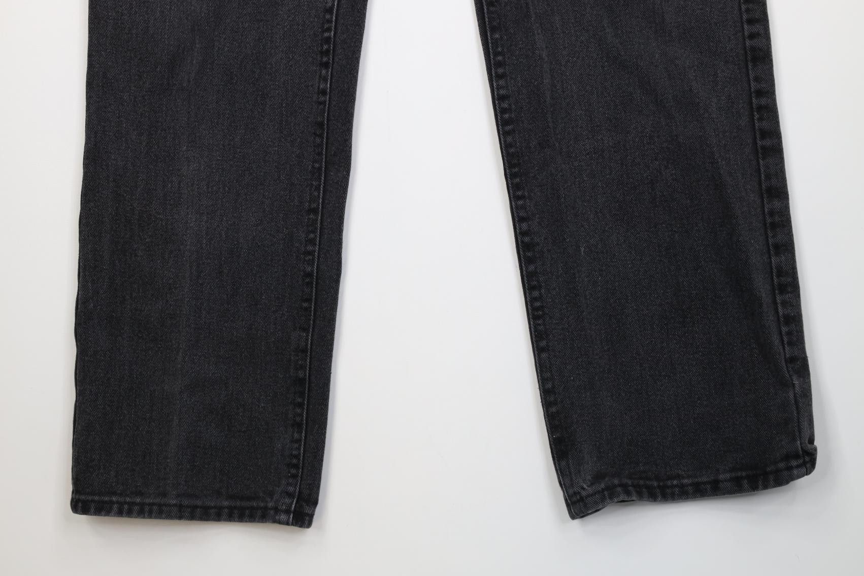 Lee Vintage 90s Lee Faded Straight Leg Denim Jeans Black Cotton Size US 36 / EU 52 - 4 Thumbnail
