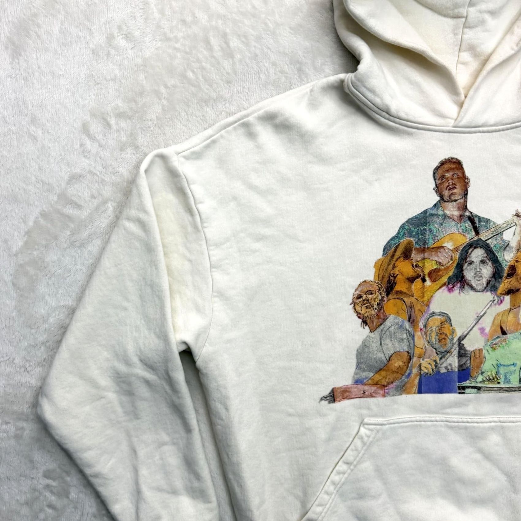 Vintage Zach Bryan Sweater Hoodie Mens Small White Quittin Time Tour Fleece Graphic Size US S / EU 44-46 / 1 - 6 Thumbnail