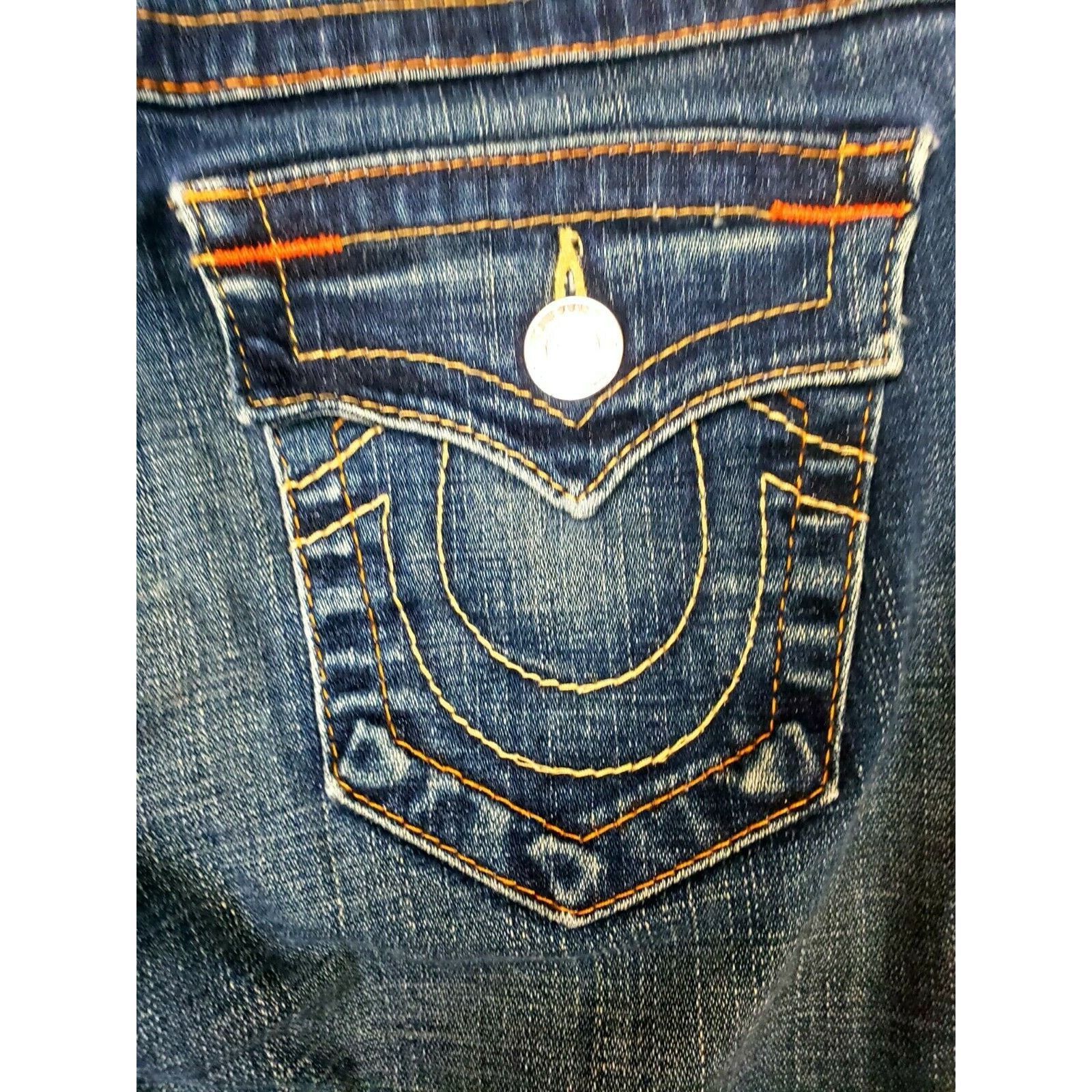 True Religion TRUE RELIGION Original Sophie Cuffed Embroidered Short Jeans Size 25" / US 0 / IT 36 - 11 Thumbnail