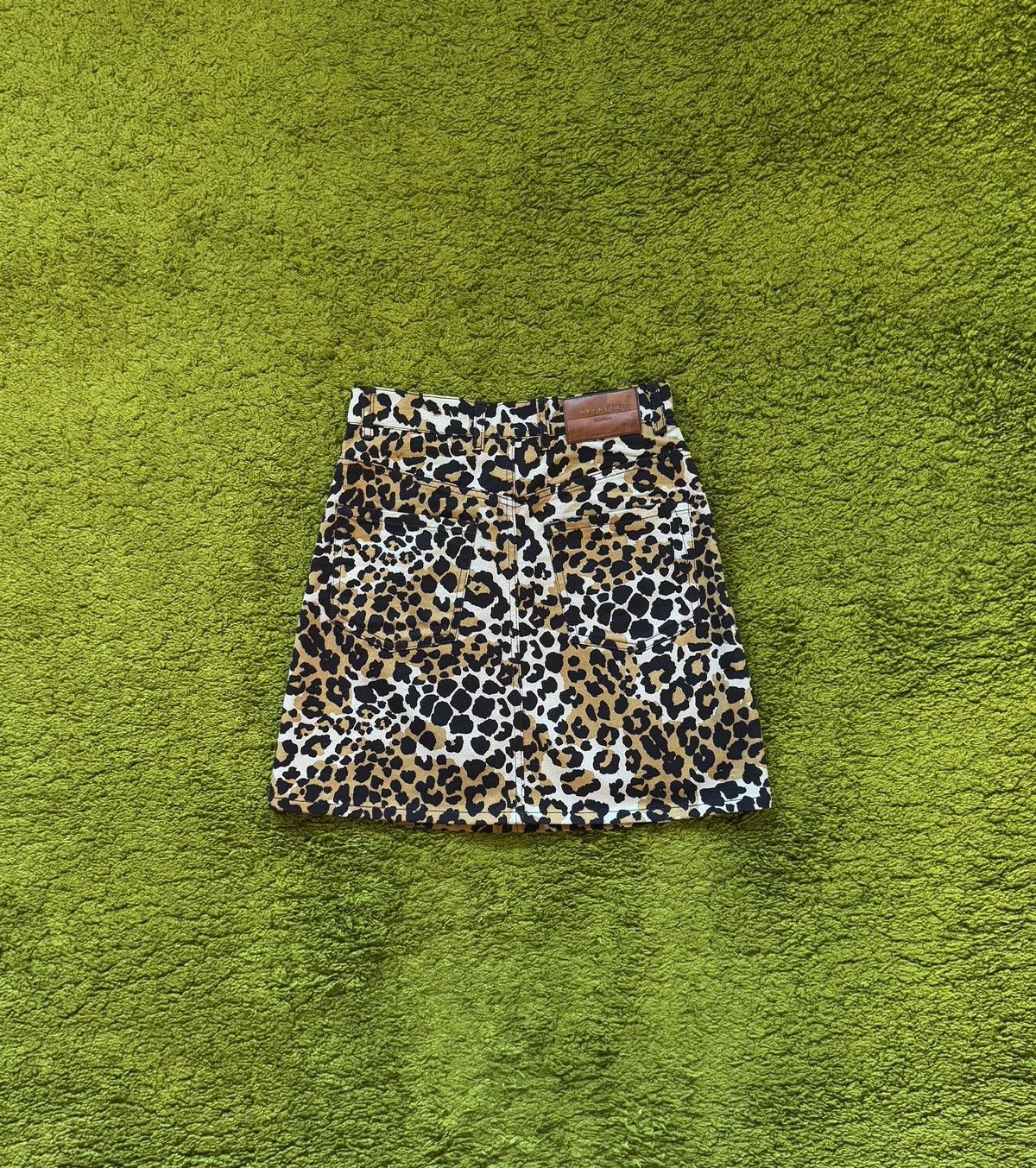 Designer × Max Mara × Weekend Max Mara Max Mara Weekend leopard pattern patch logo mini skirt Size 27" / US 4 / IT 40 - 1 Thumbnail