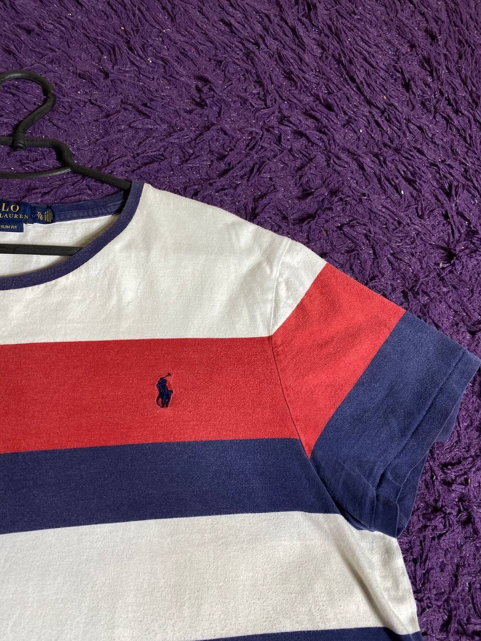 Polo Ralph Lauren × Vintage Polo Ralph Lauren Custom Slim Fit Tee Striped Y2K Size US XL / EU 56 / 4 - 13 Thumbnail