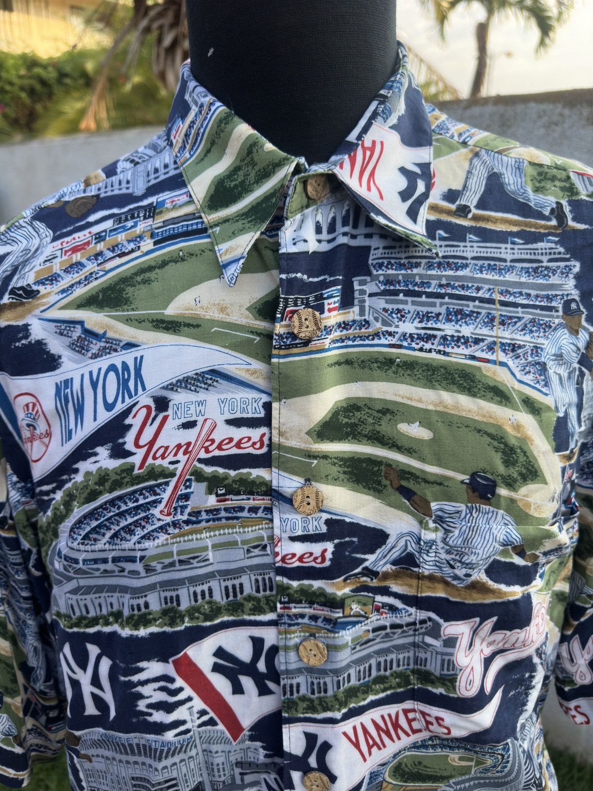 Reyn Spooner PreOwned Reyn Spooner New York Yankees Multicolored Men's L Size US L / EU 52-54 / 3 - 3 Thumbnail
