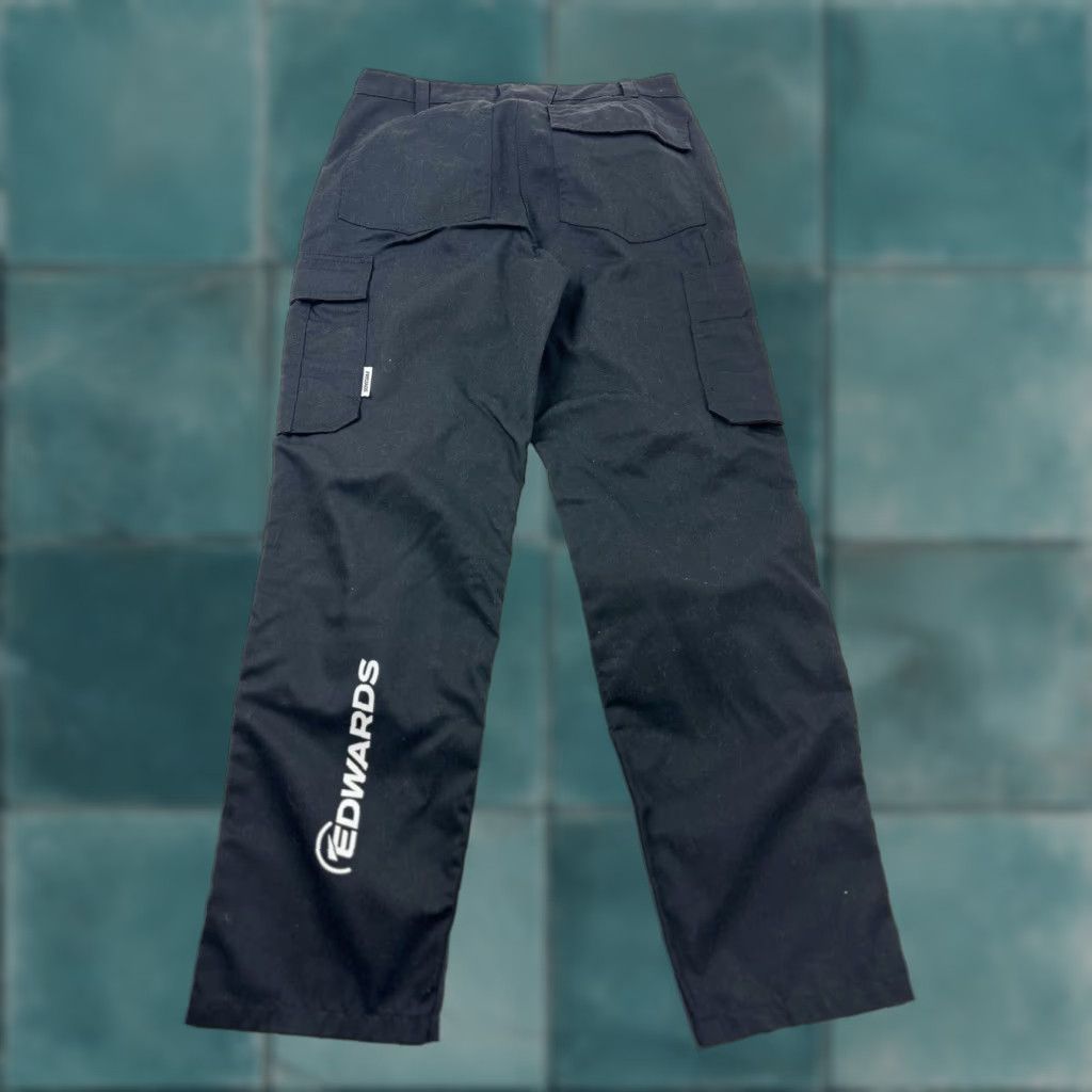 Vintage Fristads Pants Mens 32x31 Black Edwards Poly Cotton Cargo D96 -2 Size US 32 / EU 48 - 1 Thumbnail
