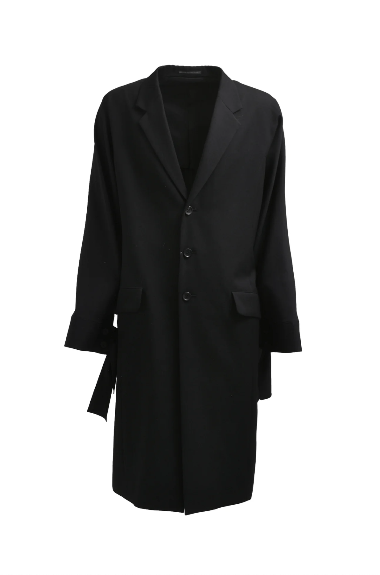 Yohji Yamamoto Yohji Yamamoto Pour Homme - TIED SLEEVE CUFF LONG JACKET Size US M / EU 48-50 / 2 - 10 Thumbnail