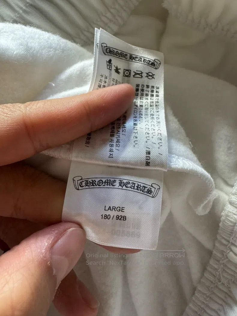 Chrome Hearts CHROME HEARTS Size L Blue Sanskrit horseshoe pattern white Size US 32 / EU 48 - 5 Thumbnail