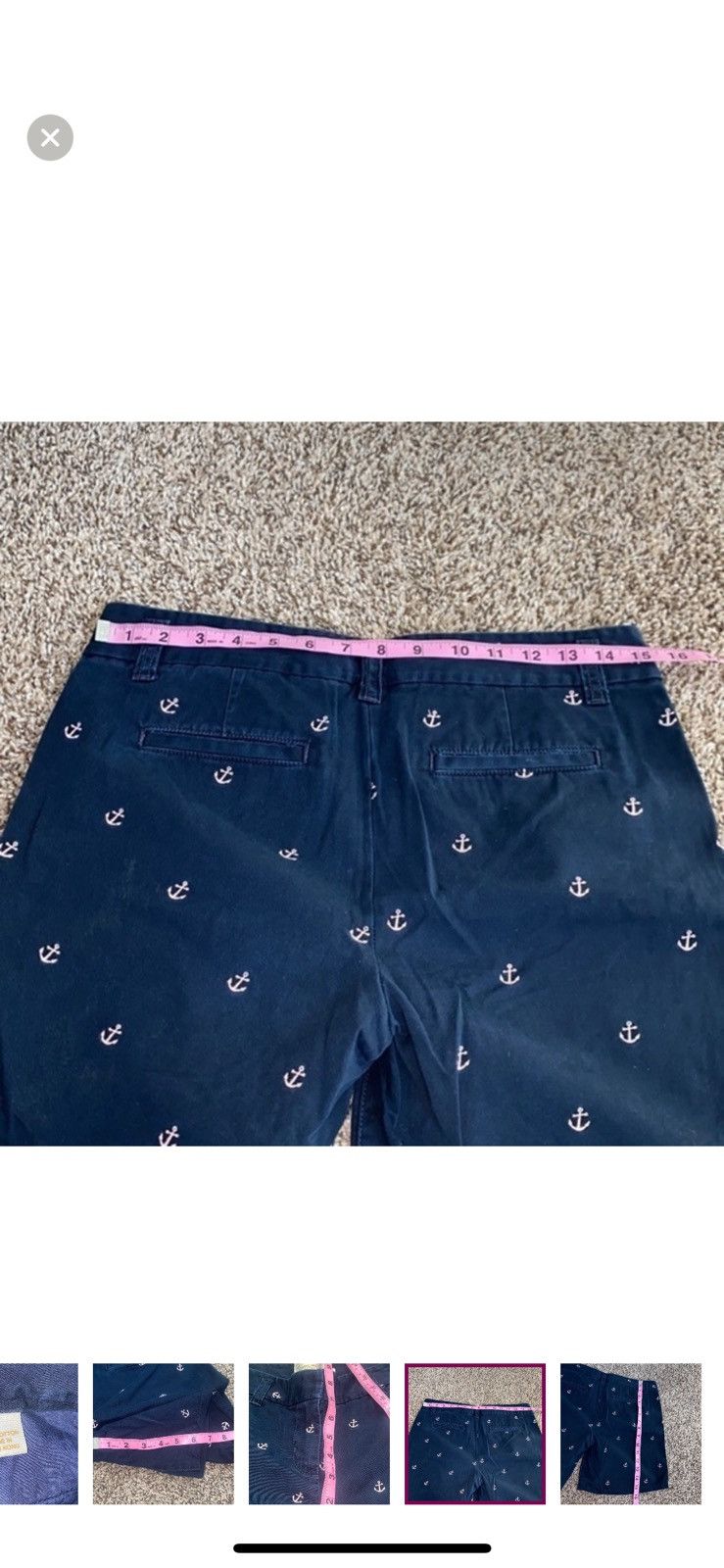 J.Crew J. Crew nautical blue chino shorts size 4 Size 27" / US 4 / IT 40 - 6 Thumbnail