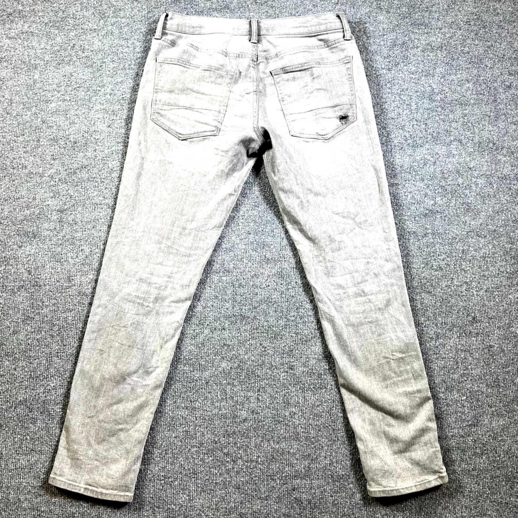Vintage Arizona Jeans Mens 30x30 Gray Denim Cotton Skinny Leg Outdoor Size US 30 / EU 46 - 2 Thumbnail
