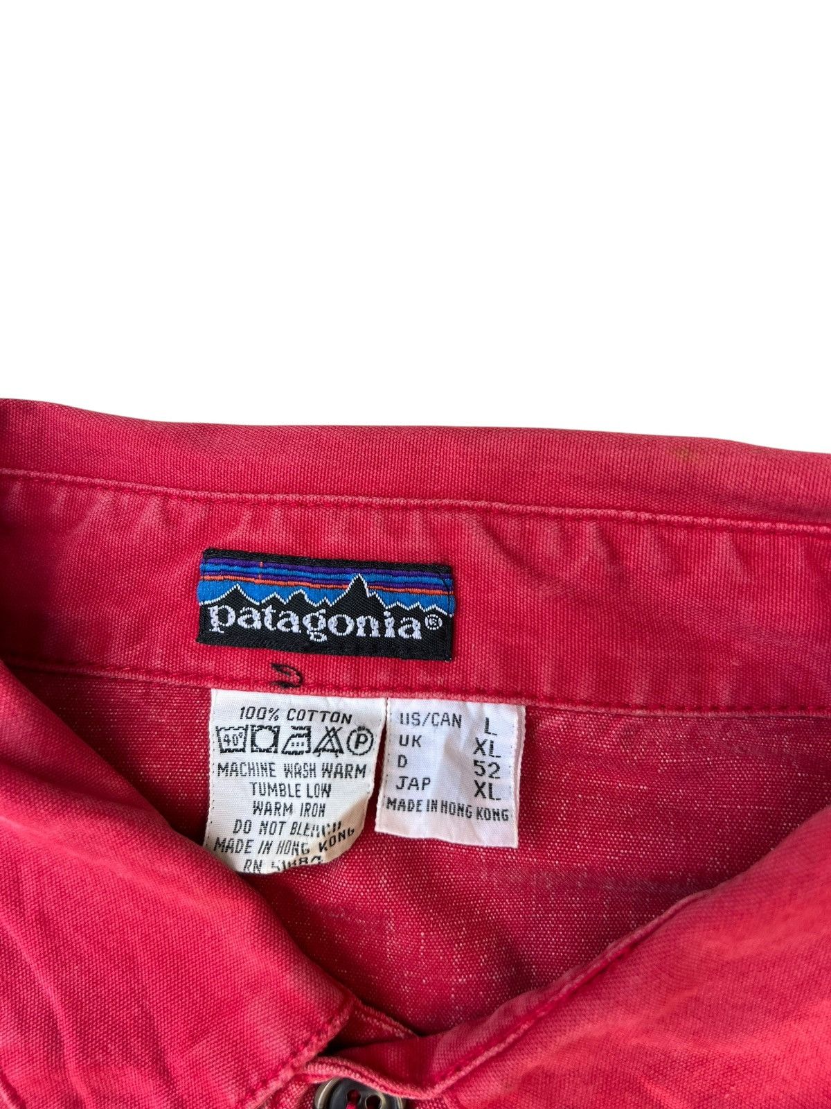 Patagonia Vintage 90s Patagonia Waxed Cotton Canvas Button Shirt Size US L / EU 52-54 / 3 - 12 Thumbnail