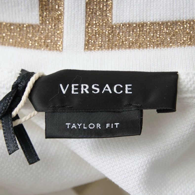 Versace Versace Men's wordmark jacquard polo shirt Size US XS / EU 42 / 0 - 6 Thumbnail