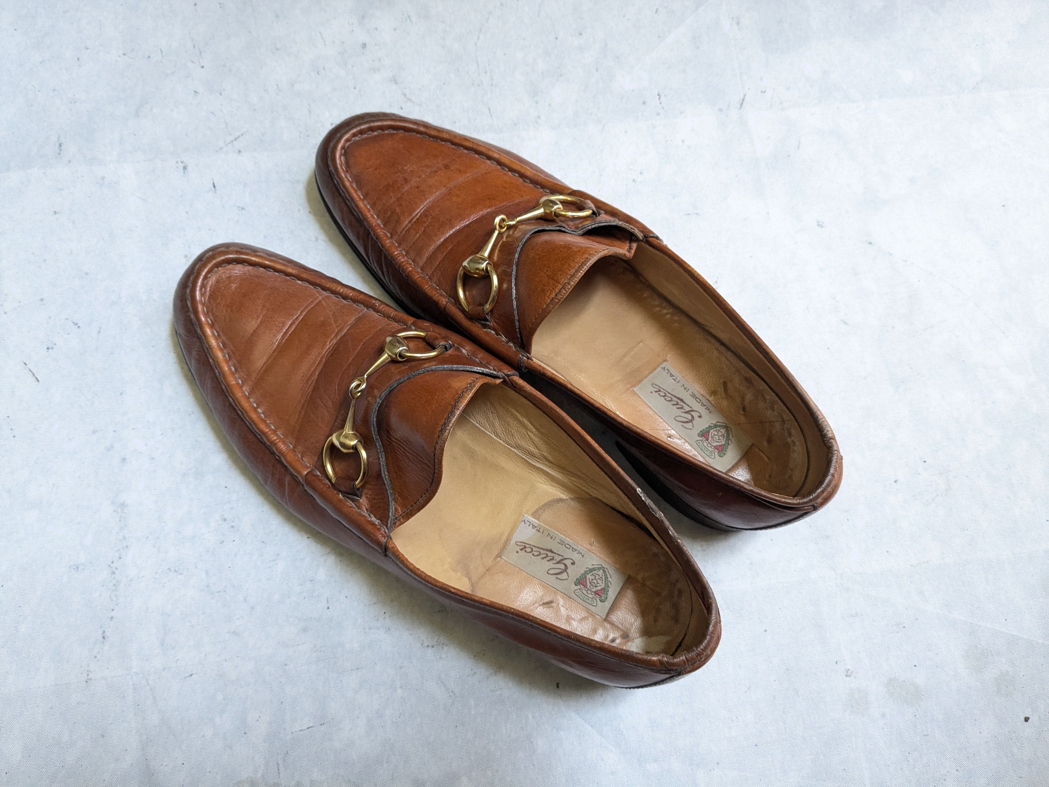 Gucci Gucci Horsebit Loafers Brown 9 Narrow Leather Buckle Size US 9 / EU 42 - 14 Thumbnail