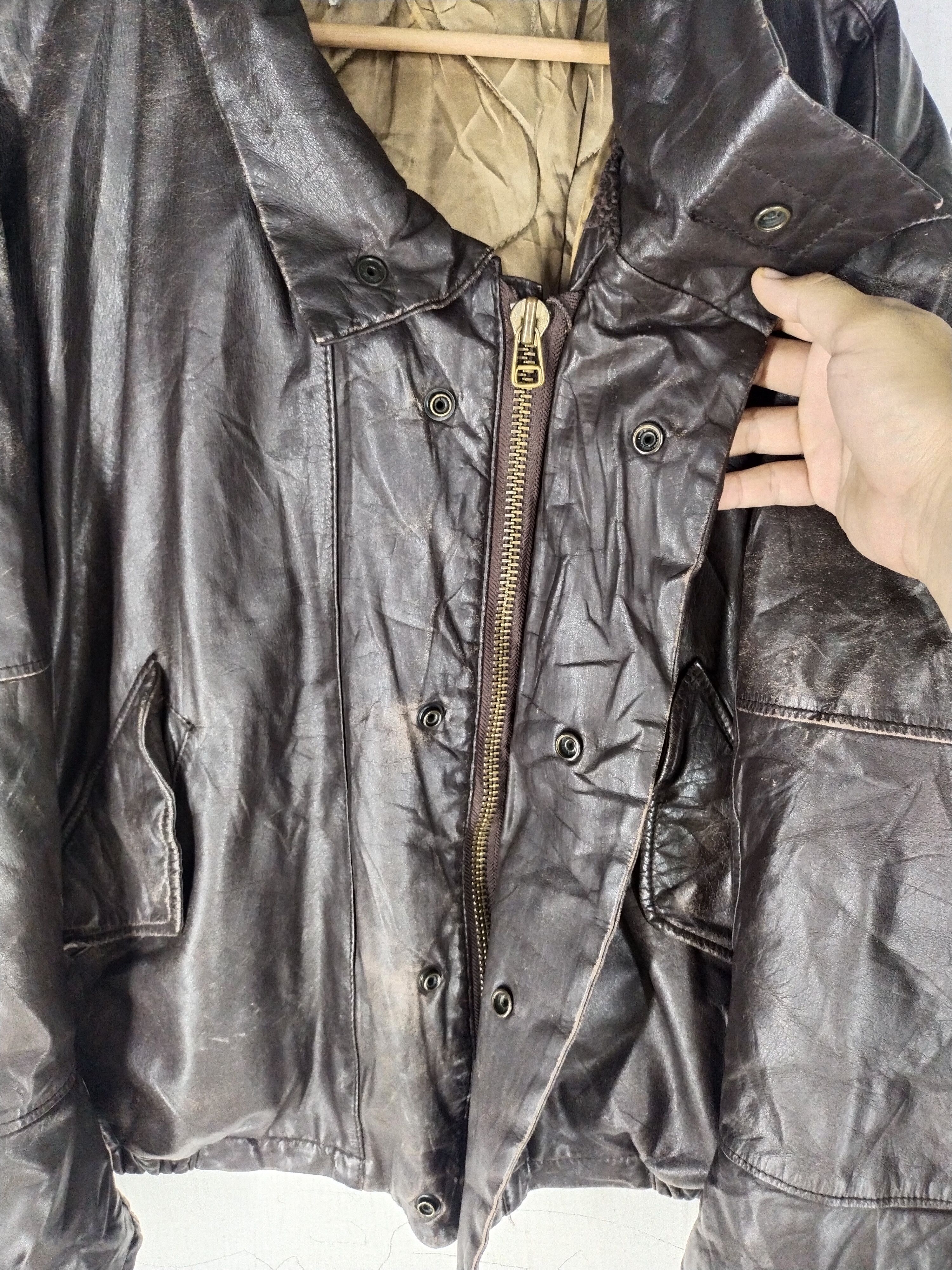Archive CP Company - AW90's - Faded Leather Jacket