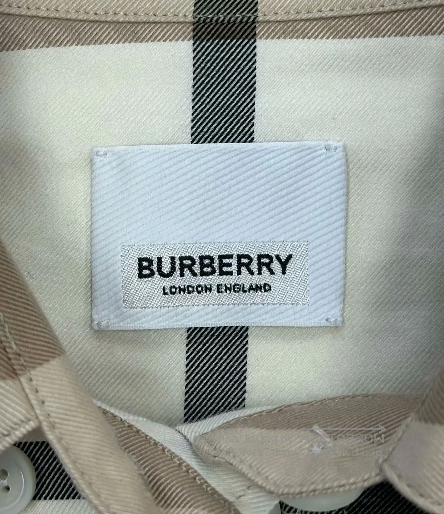 Burberry Burberry Beige Classic Plaid Long Sleeve Shirt| Size XXL / US 16-18 / IT 52-54 - 3 Thumbnail