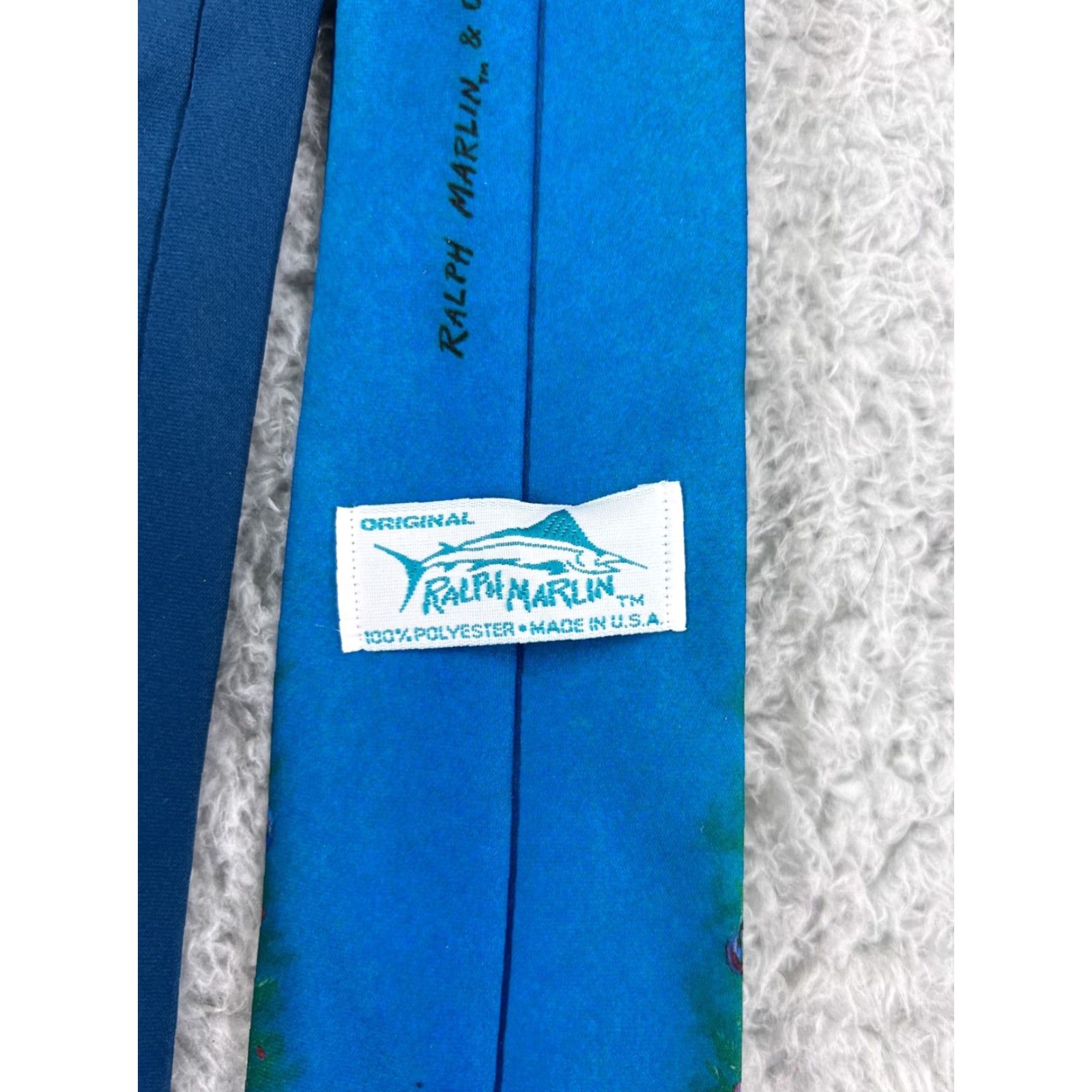 Vintage VINTAGE Ralph Marlin Mens Tie Christmas Snow Man The Christmas Tree Size ONE SIZE - 4 Thumbnail