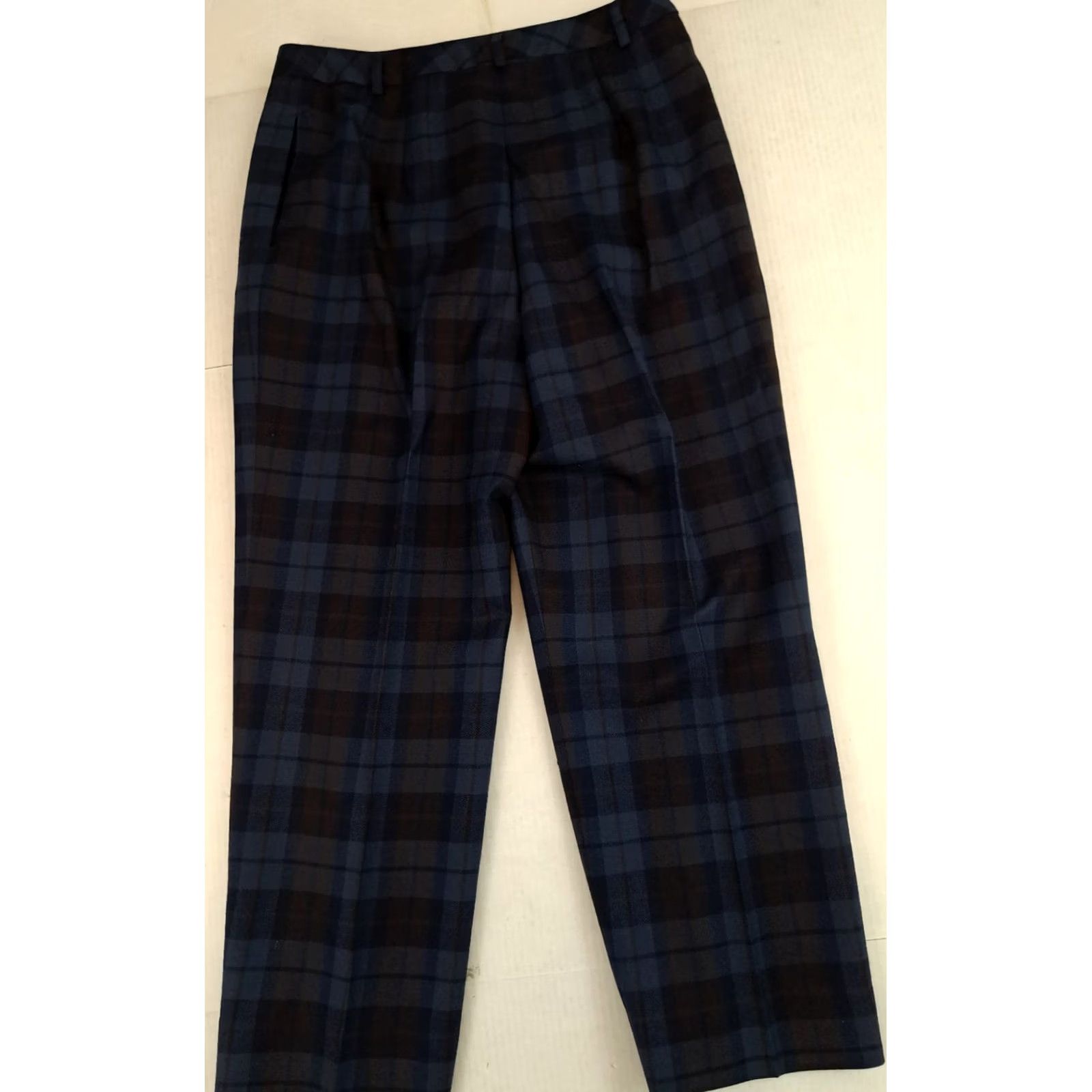 Pendleton VINTAGE Pendleton Wool Pants size 14 Blue Plaid Golf USA Woman Size 36" / US 14 / IT 50 - 7 Thumbnail