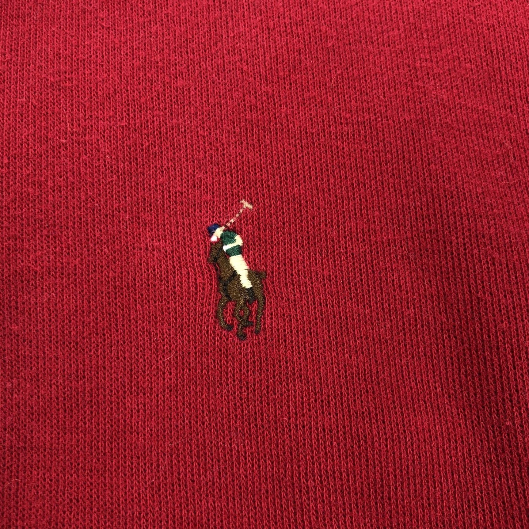 Polo Ralph Lauren Polo Ralph Lauren Men’s Red Estate Rib 1/4 Zip Pullover Sweater L Size US L / EU 52-54 / 3 - 2 Thumbnail