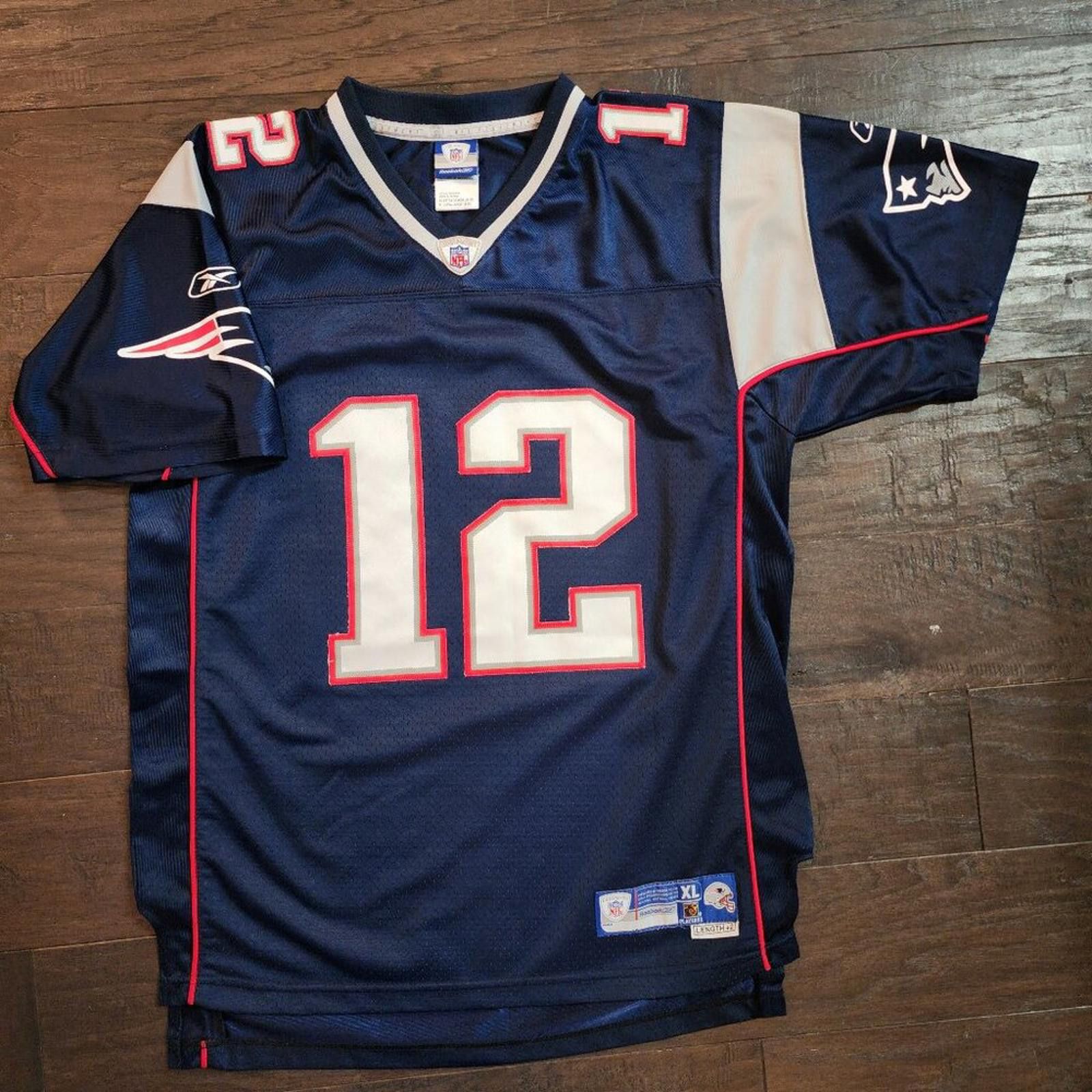 Reebok Tom Brady Jersey NFL Reebok On Field Patriots Size XL +2 L Size US XL / EU 56 / 4 - 6 Thumbnail