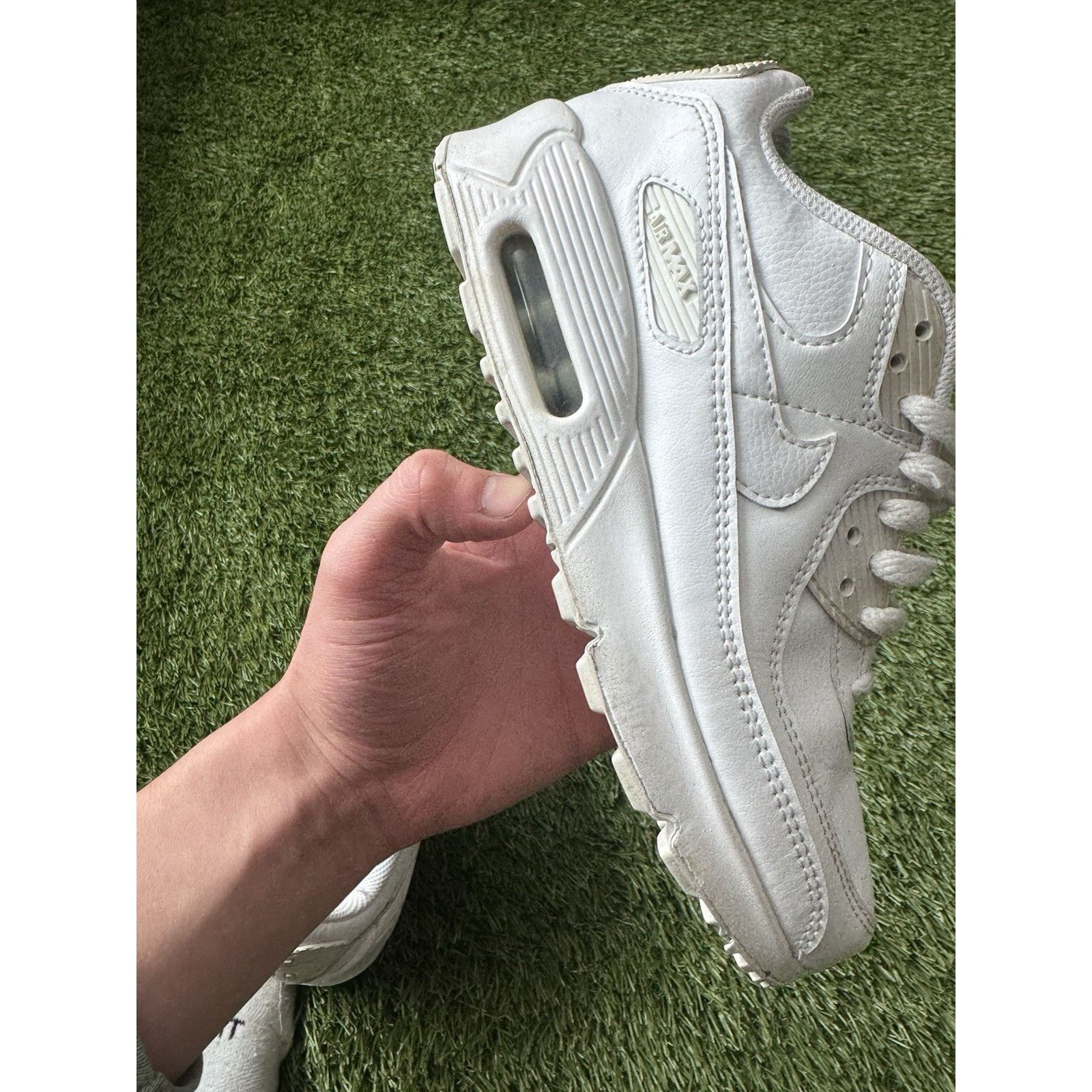 Nike Nike Air Max 90 Youth Size 4.5Y / 6 Women White Triple White Size US 6 / IT 36 - 9 Thumbnail