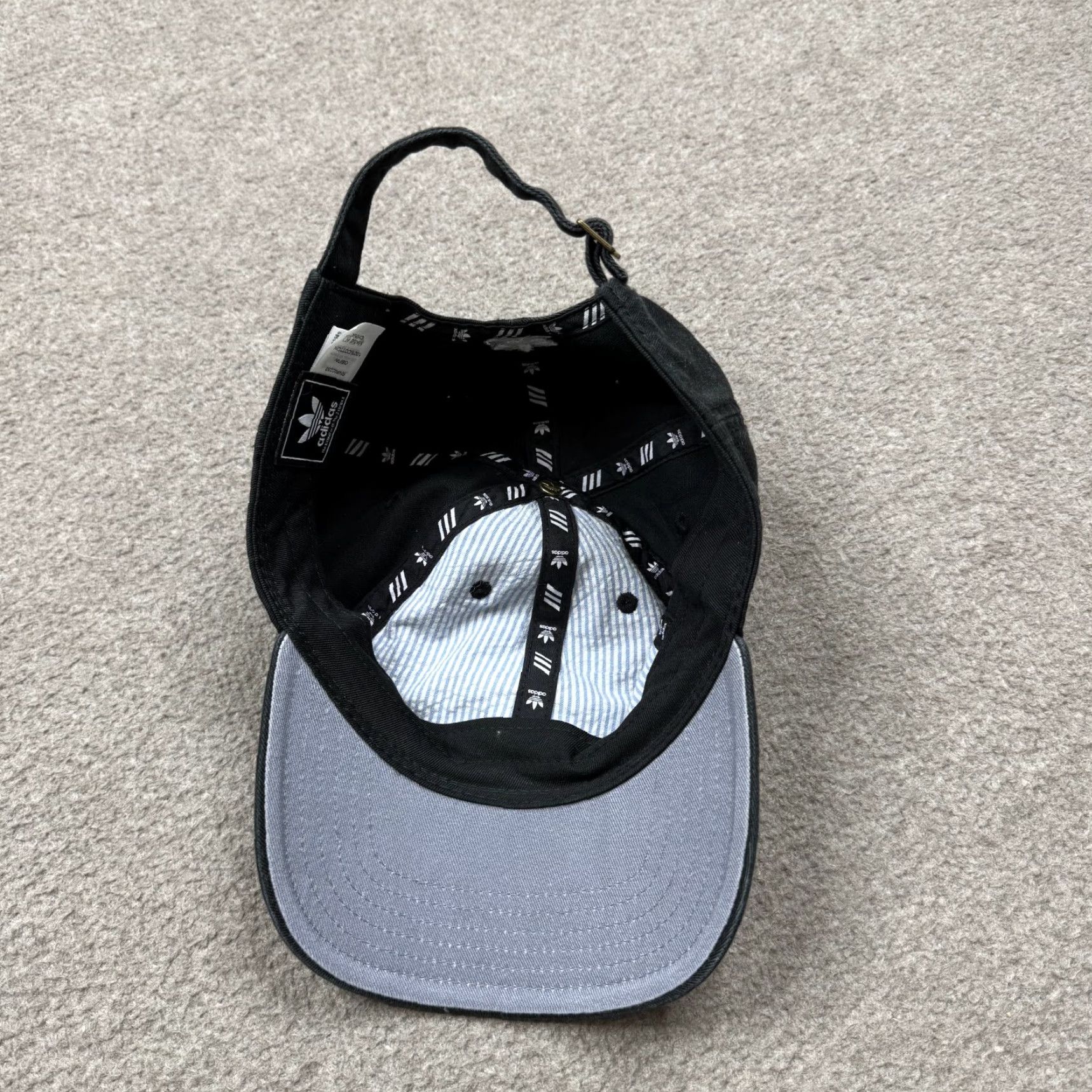 Adidas Adidas Baseball Cap Hat One Size Black Embroidered Trefoil Logo Sports Adjustable Men’s Affiliate Casual Cap United States Mens Size ONE SIZE - 4 Thumbnail