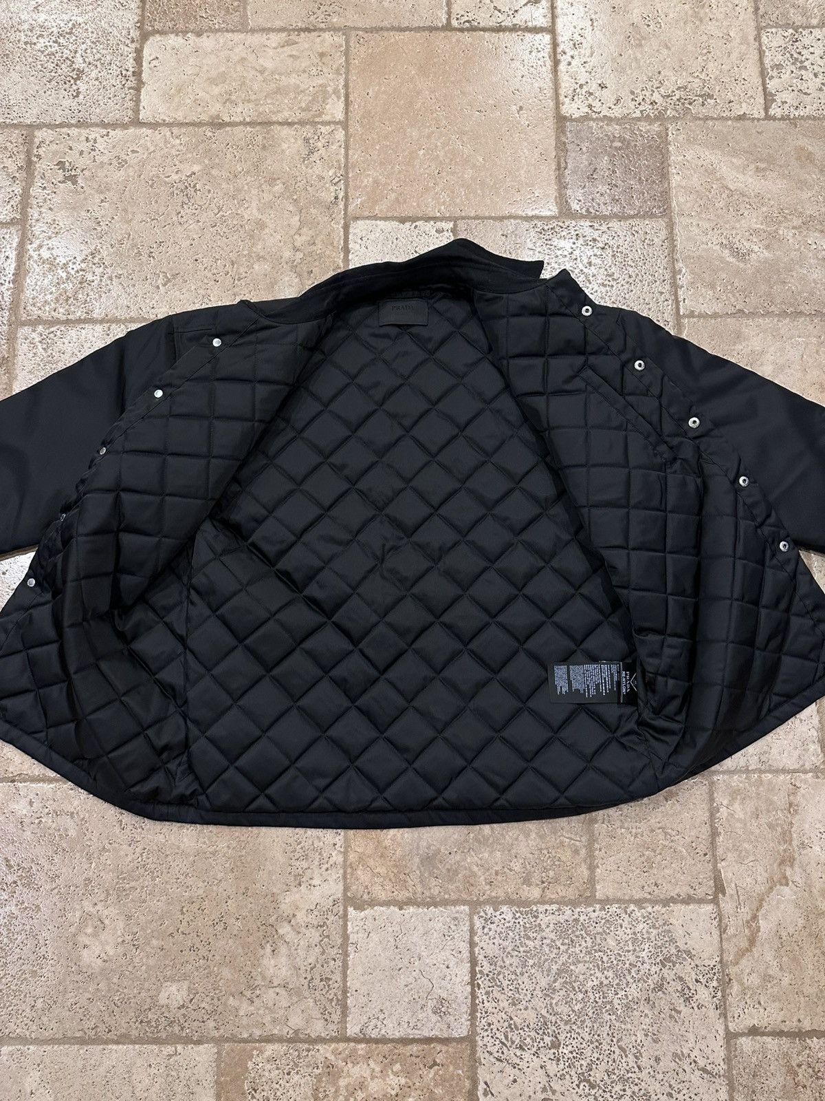 Prada Prada Tech Re-Nylon Padded Cargo Pocket Black Jacket Size US M / EU 48-50 / 2 - 13 Thumbnail