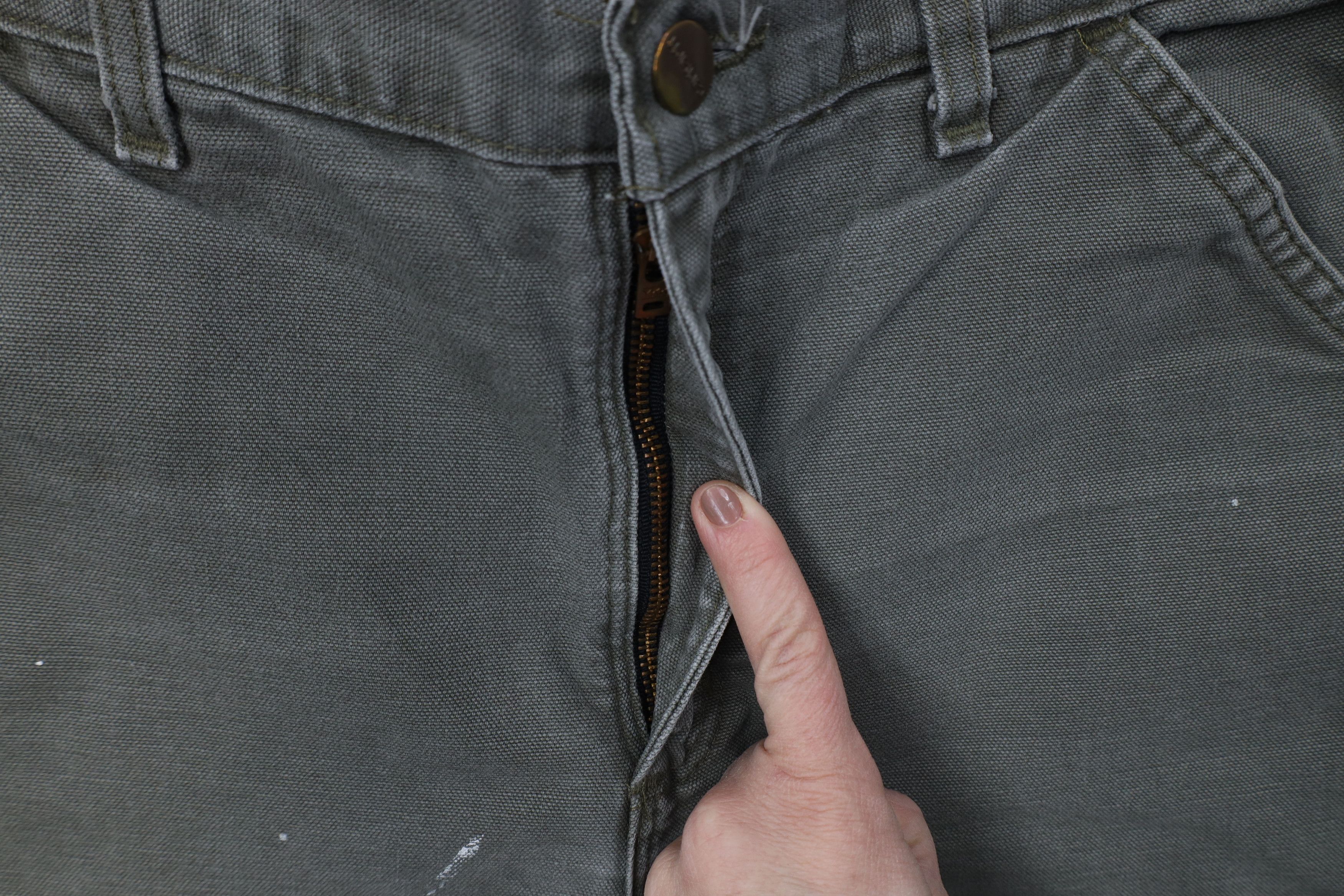 Carhartt Vintage Y2K Carhartt Relaxed Dungaree Wide Leg Pants Green Size US 34 / EU 50 - 9 Thumbnail