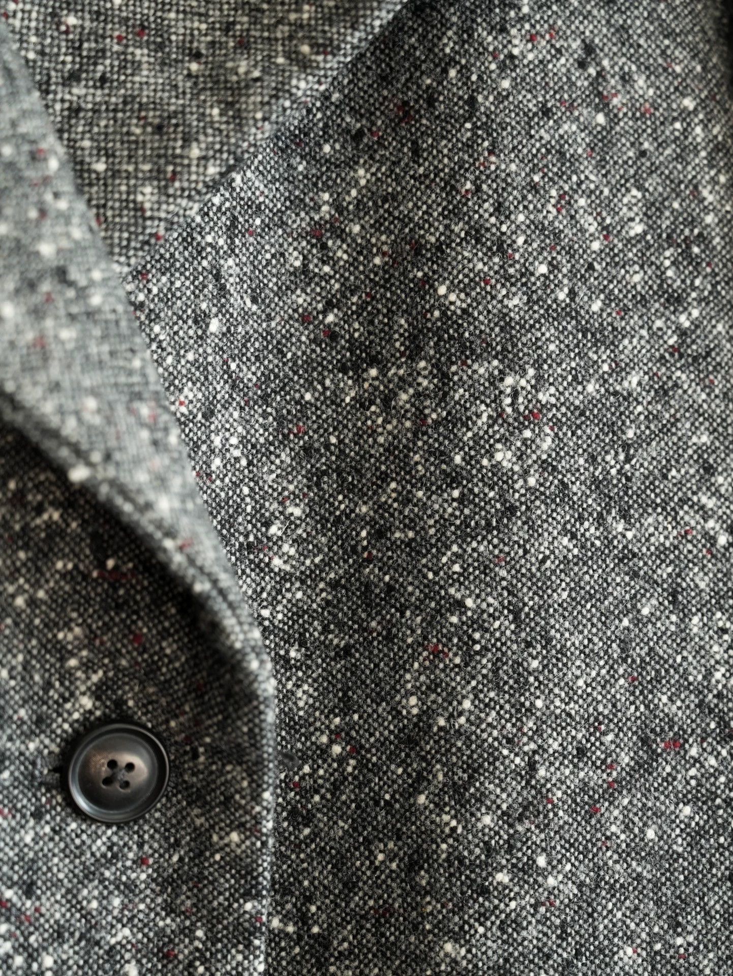 Yohji Yamamoto Yohji Yamamoto 18AW DB Speckled Coat Grey/White Size 2 Size US M / EU 48-50 / 2 - 8 Thumbnail
