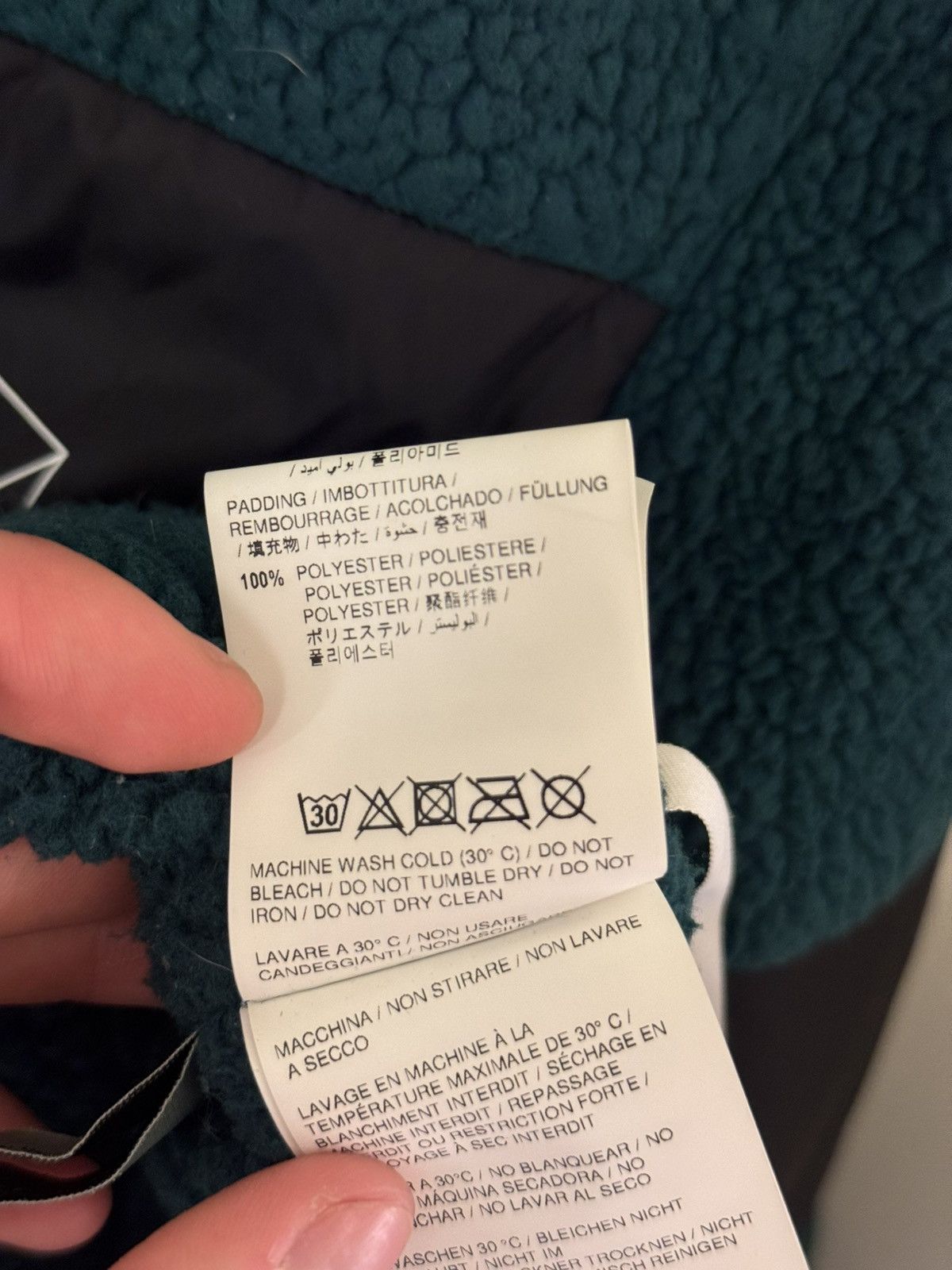 Off-White Off-White Polar Fleece Jacket 'Green/White' Size US XL / EU 56 / 4 - 8 Thumbnail