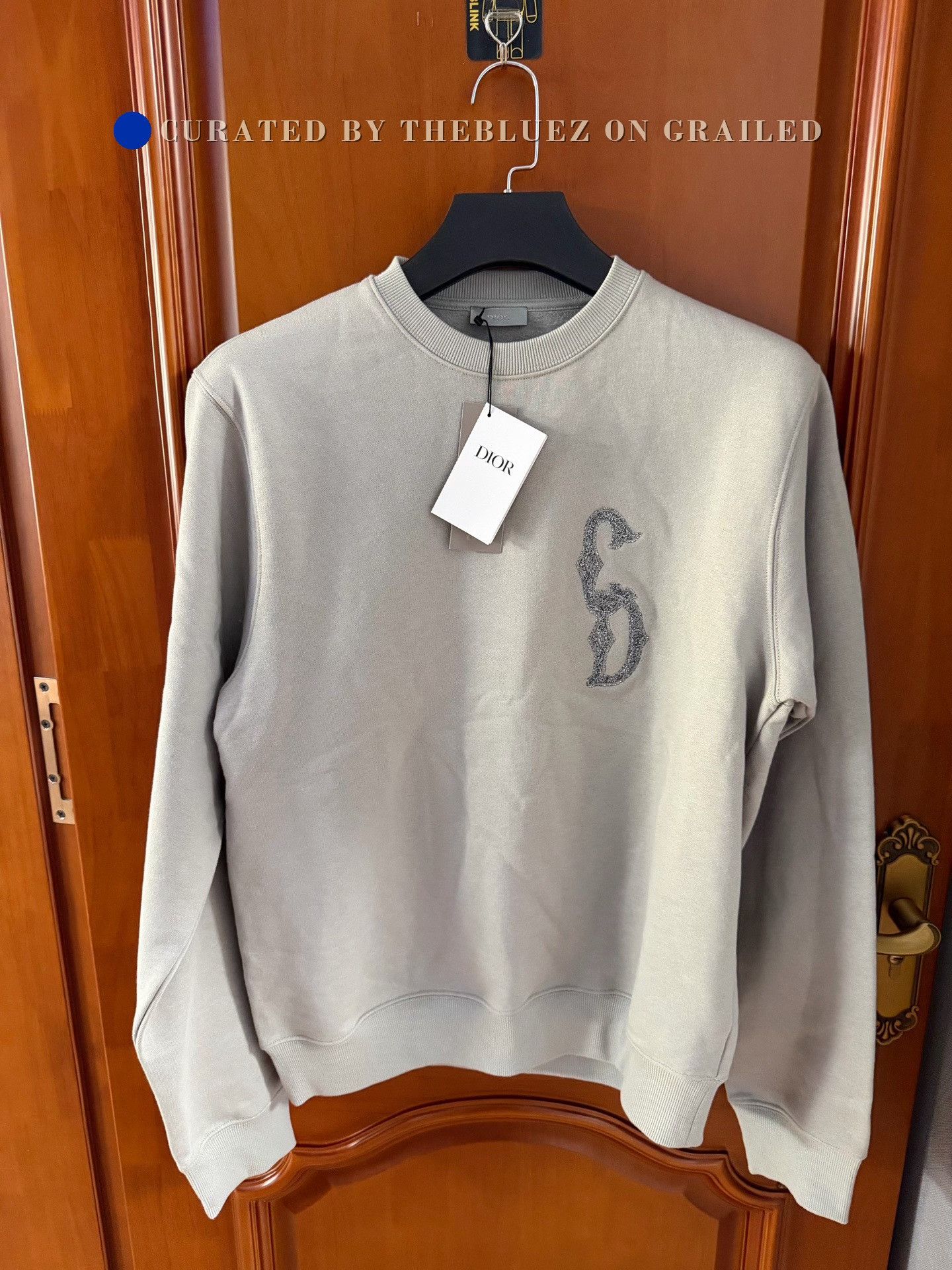 Dior Dior Fleece-Lined Embroidered Crewneck Sweatshirt Size US L / EU 52-54 / 3 - 1 Thumbnail