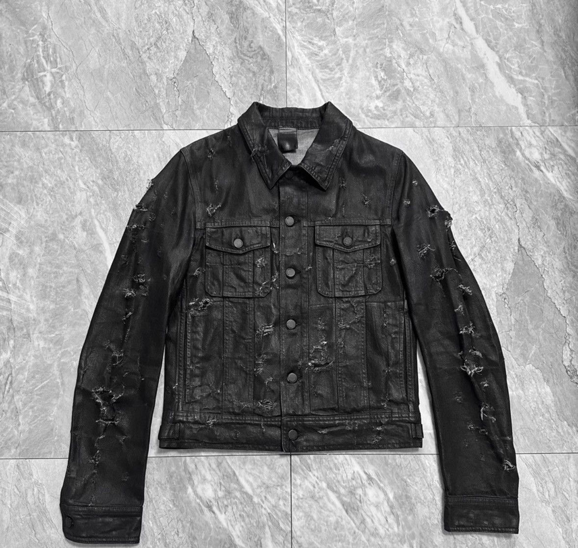 Dior Waxed Ripped Denim Jacket. Size US S / EU 44-46 / 1 - 5 Thumbnail