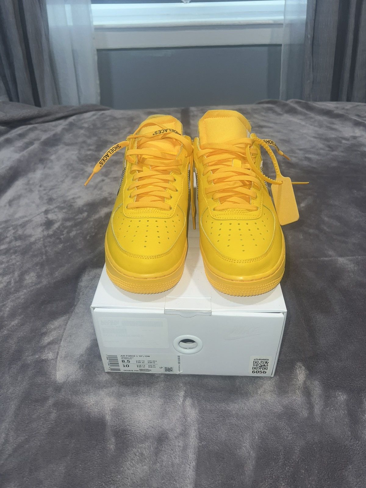 Nike × Off-White Nike Air Force 1 Low x Off-White “Lemonade” Size US 8.5 / EU 41-42 - 4 Thumbnail