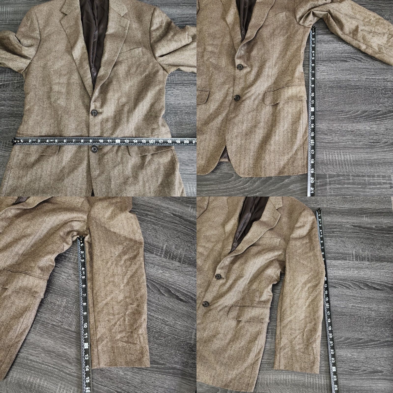 Ralph Lauren VINTAGE Ralph Lauren Polo Blazer Mens 40 R Brown Wool Cashmere Coat Elbow Patch 2 Button Mens Size US L / EU 52-54 / 3 - 9 Thumbnail